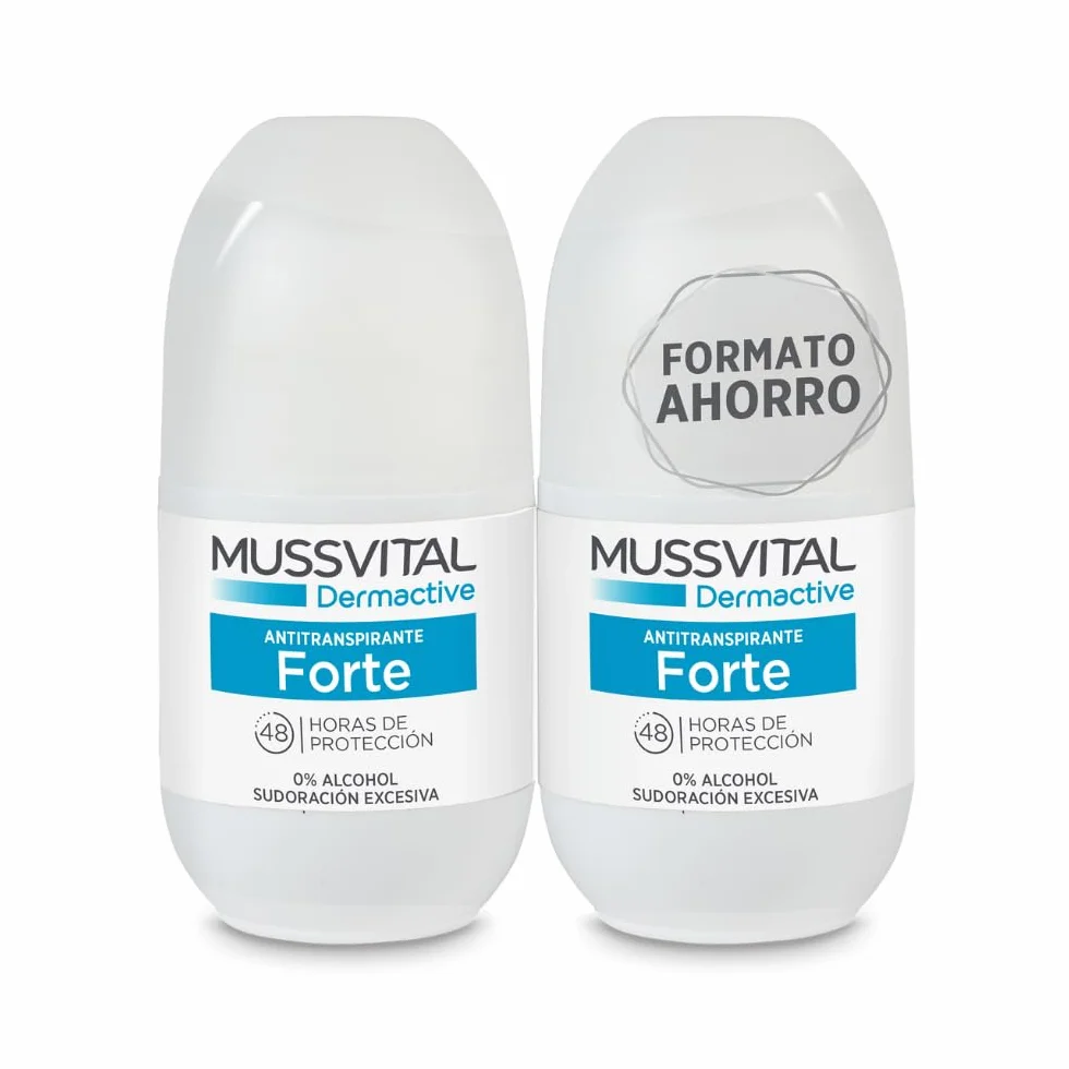 MUSSVITAL Desodorante Dermactive Antitranspirante Forte Roll-on Pack 2 x 75ml