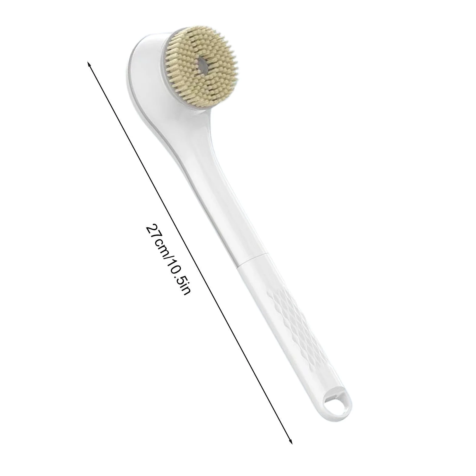 Cepillo Exfoliante De Espalda Eléctrico 6 Cabezales Reemplazables, Limpieza | Mango Largo Exfoliante De Ducha para Mujeres Hombres Brazos Hombros Piernas Pies el Hogar y