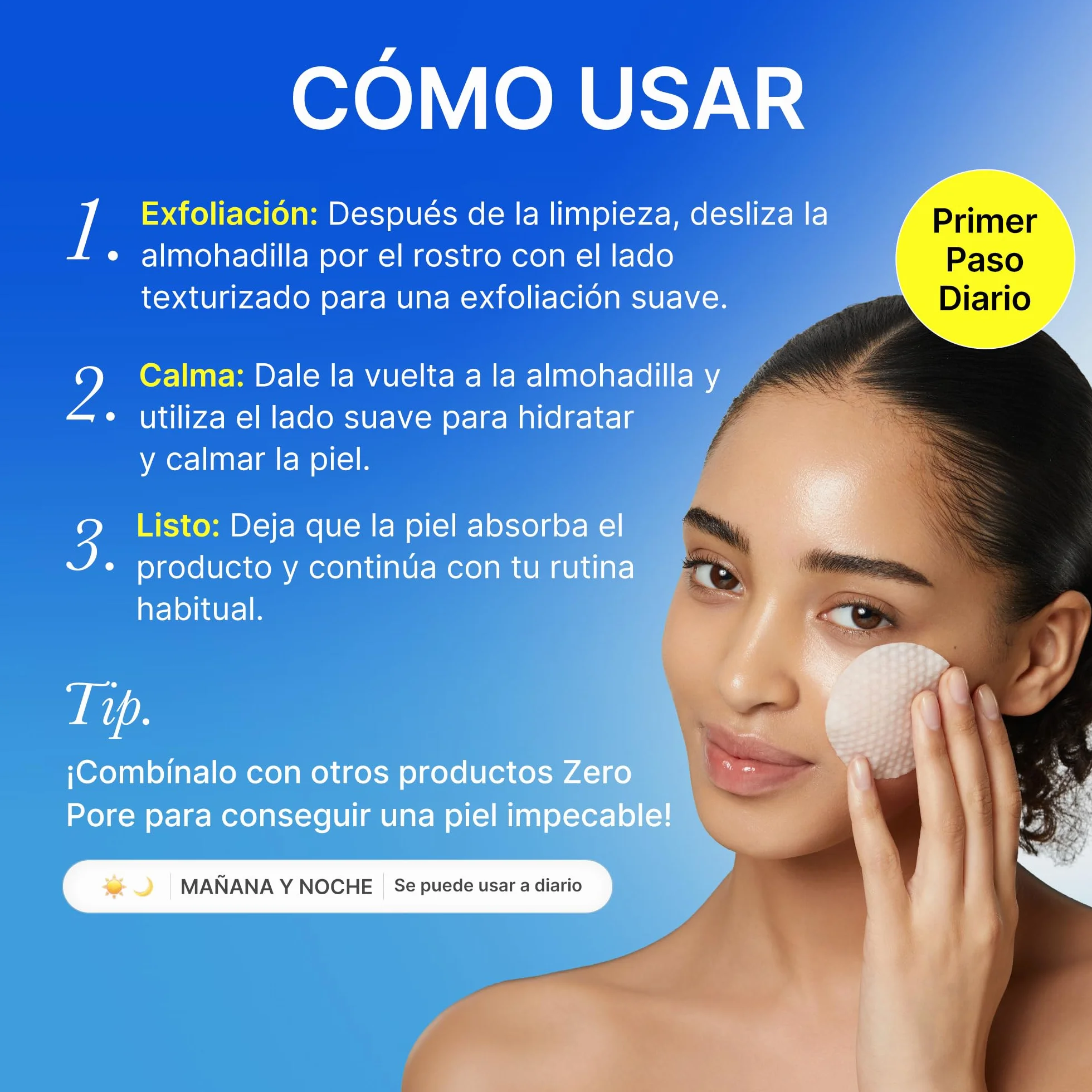 medicube Zero Pore Pad 2.0 Almohadillas Faciales Doble Textura Ácidos Exfoliantes AHA BHA Skincare Coreano 70 Discos