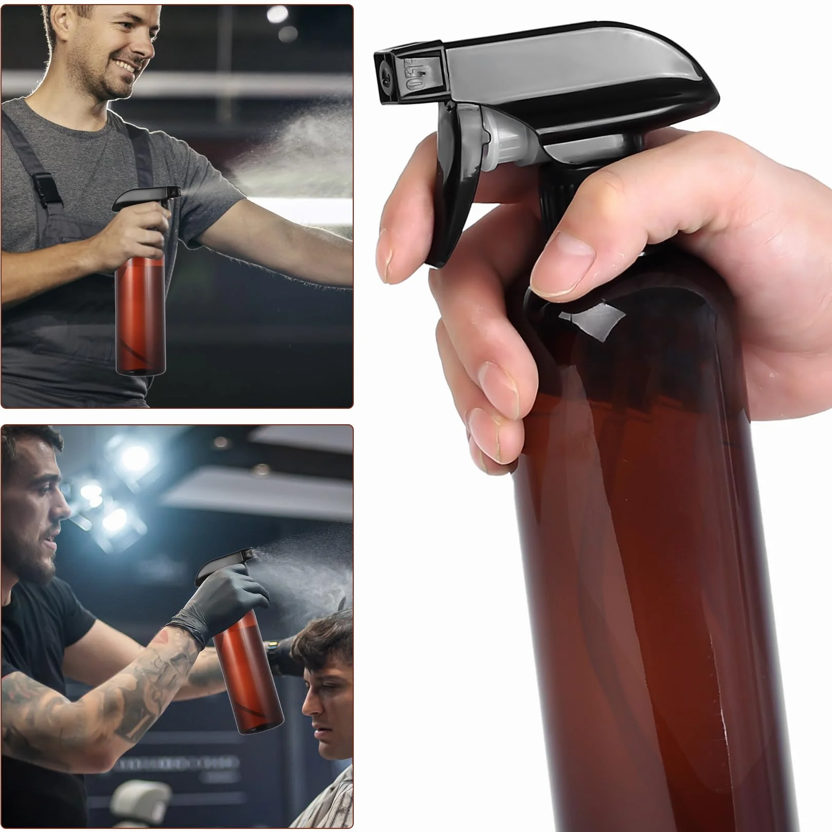 Botellas de Spray Vacías 500ml HAOCHEN 3 Piezas para Plantas Limpieza Jardinería
