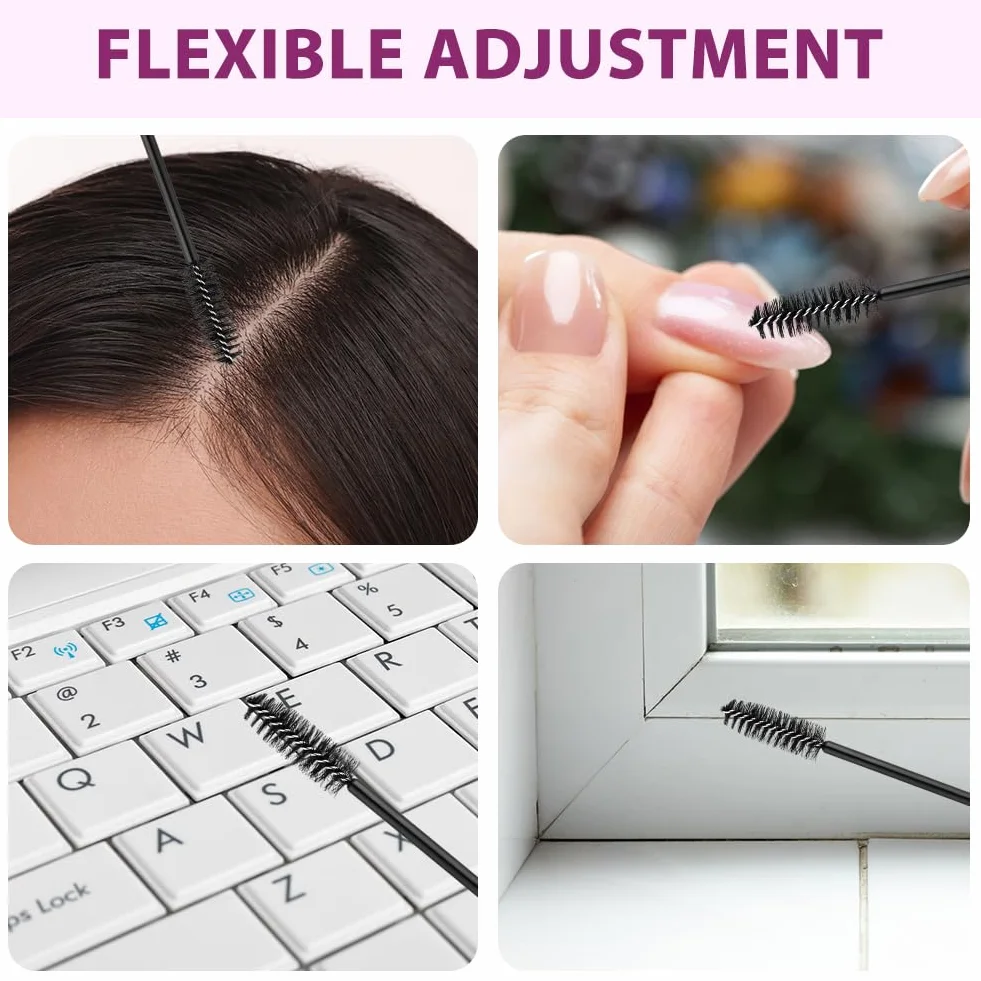 Desechables Cepillos de Pestañas 50 PCS para Extensiones, Máscaras y Maquillaje