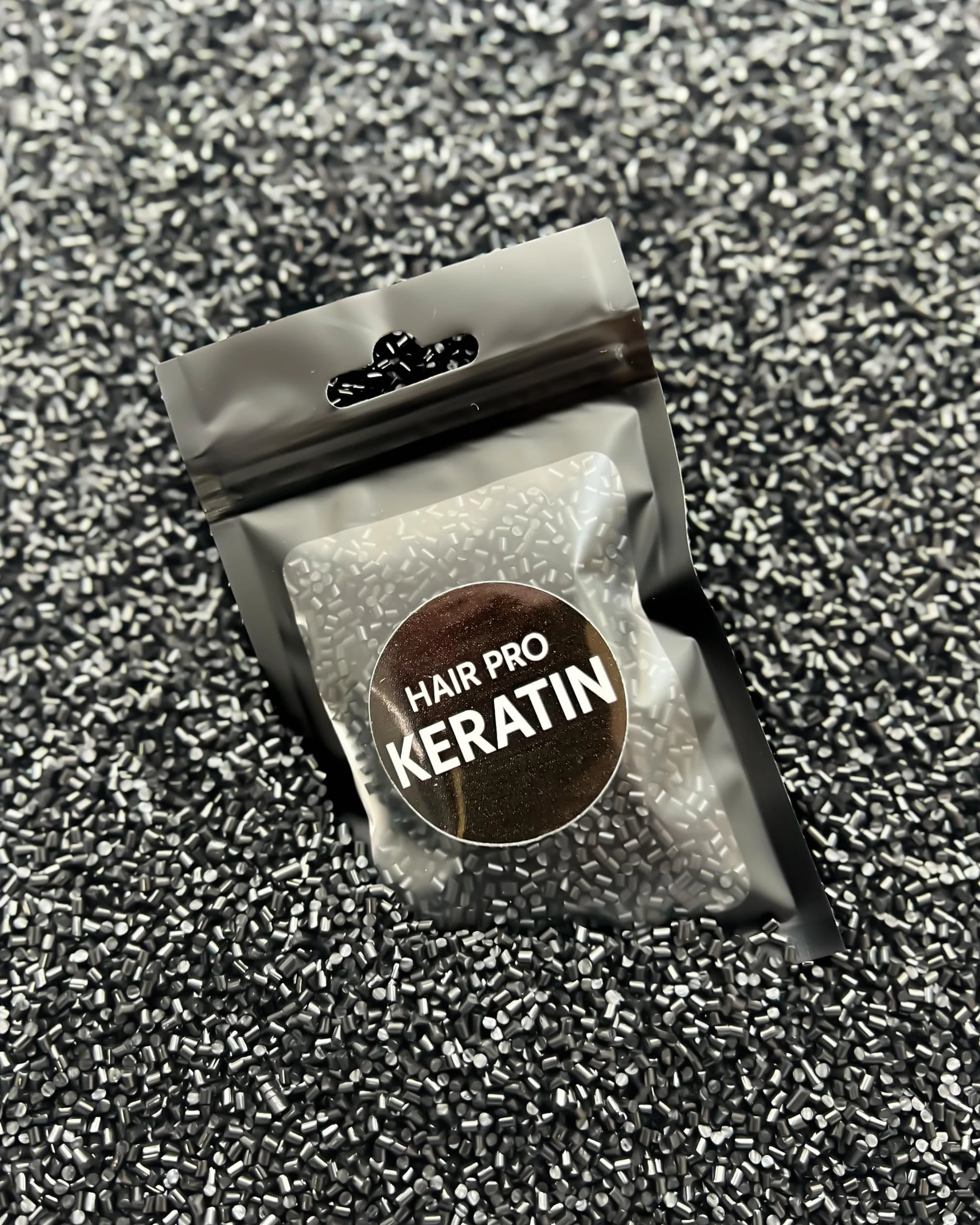 Italian Keratin Glue Beads Black #1 for Hair Extensions 20g