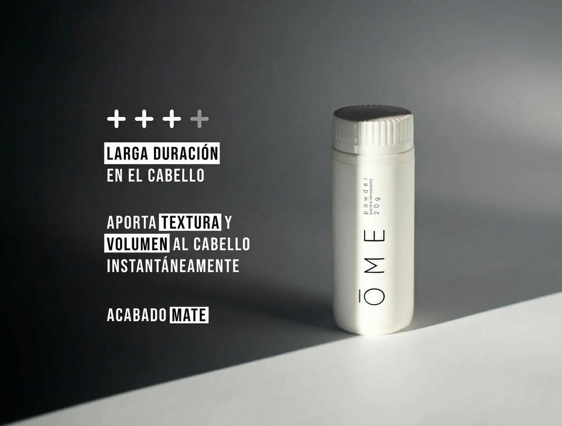 ŌME Polvo peinado para cabello 20g Volumen y Textura Instantáneos Acabado Mate Natural