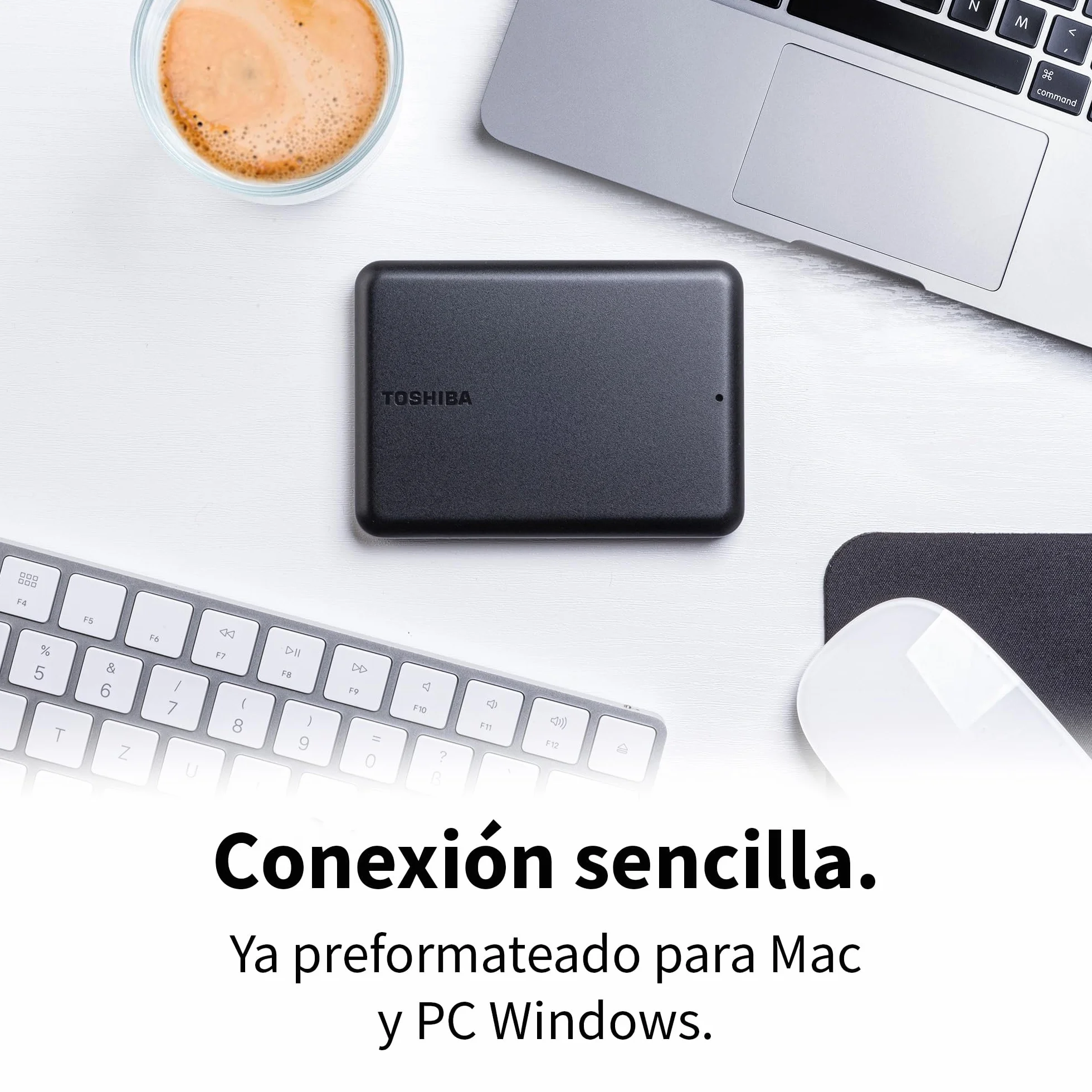 Toshiba Canvio Partner 2TB Disco Duro Externo Portátil 2,5'' USB 3.2