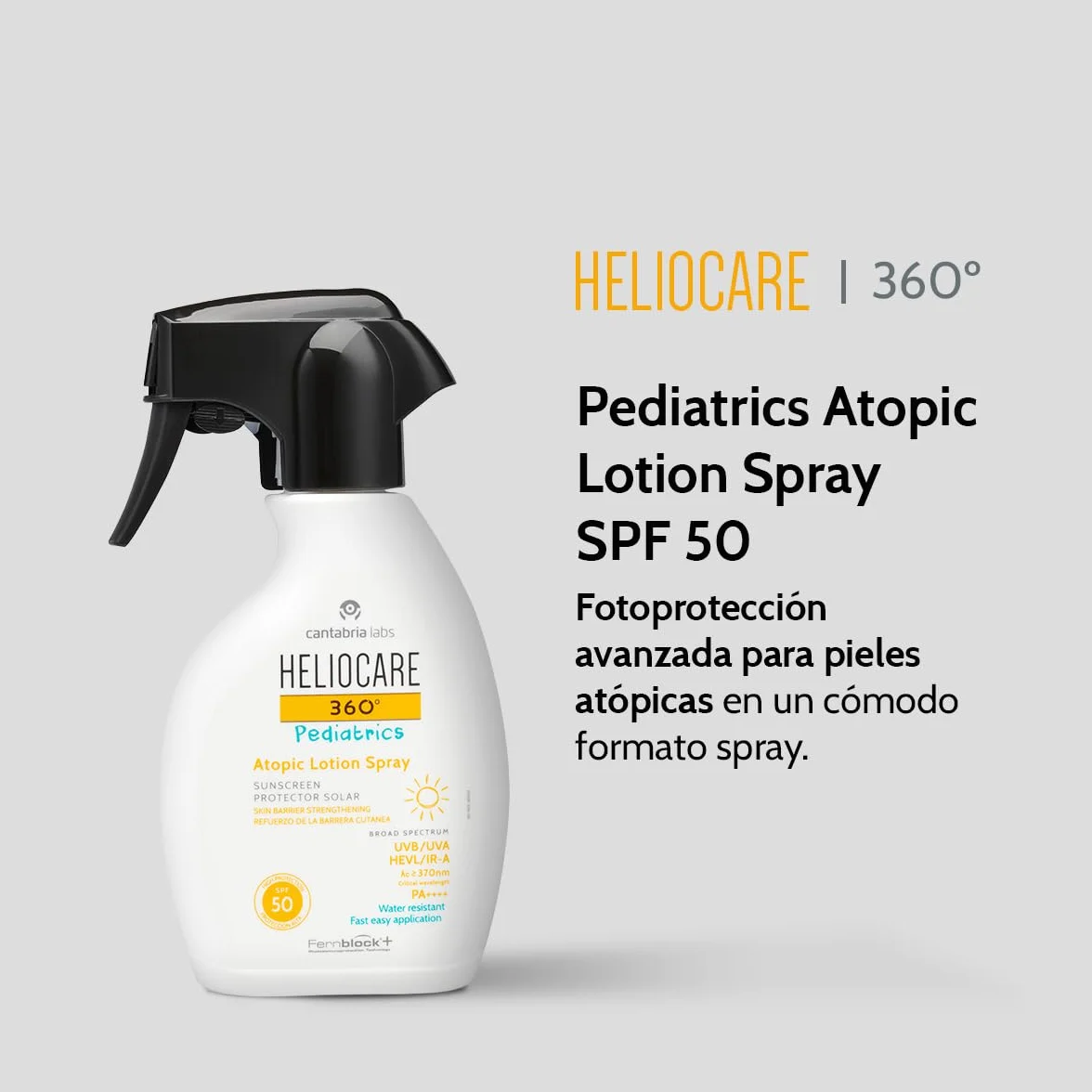 Cantabria Labs Heliocare 360º Pediatrics Atopic Spray SPF 50 Protección Solar 250ml