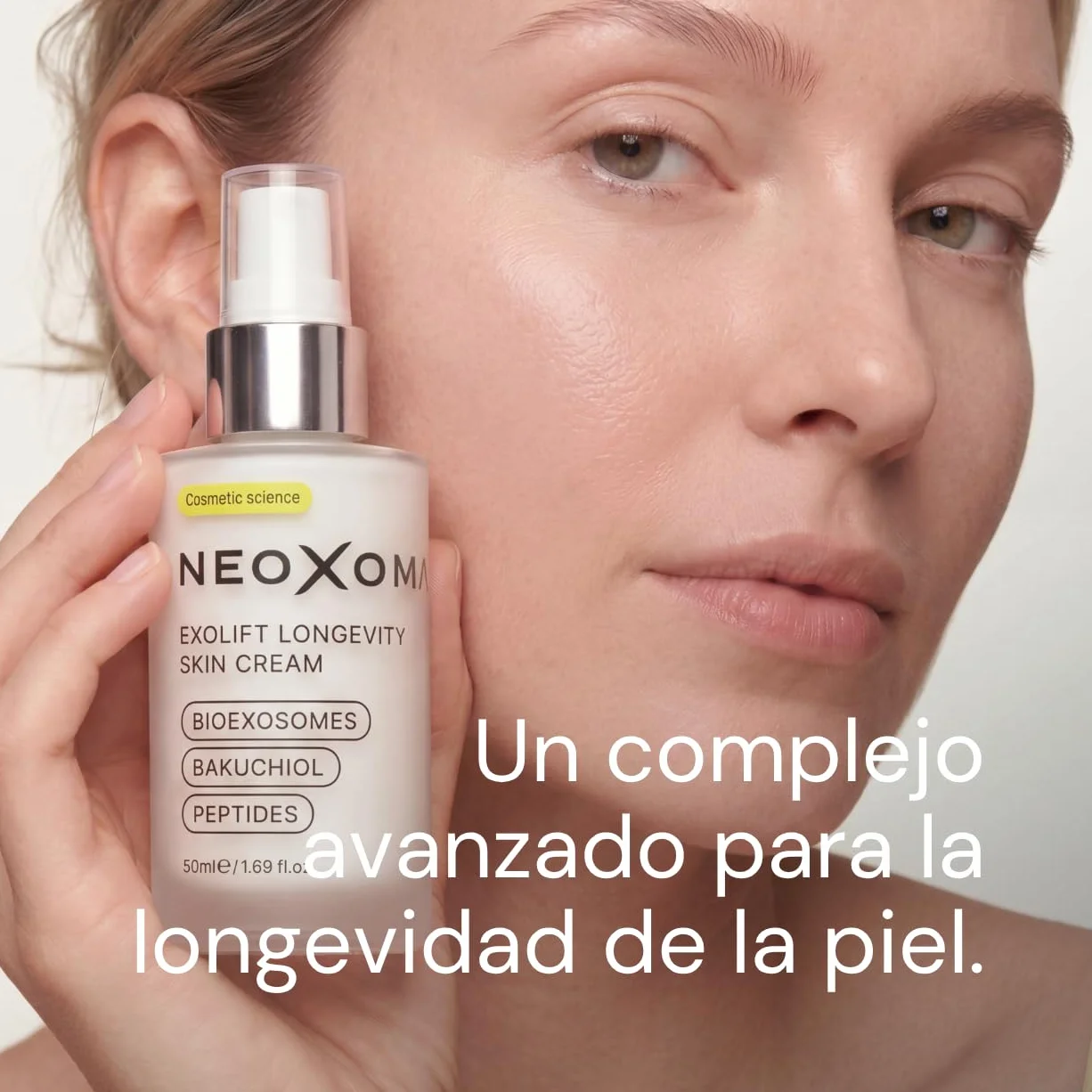 Crema Facial Hidratante con Exosomas y Bakuchiol | Crema Facial Antiedad con Péptidos | Mejora Apariencia de Arrugas y Firmeza | Hidratación Intensa y Piel Uniforme | 50 ml