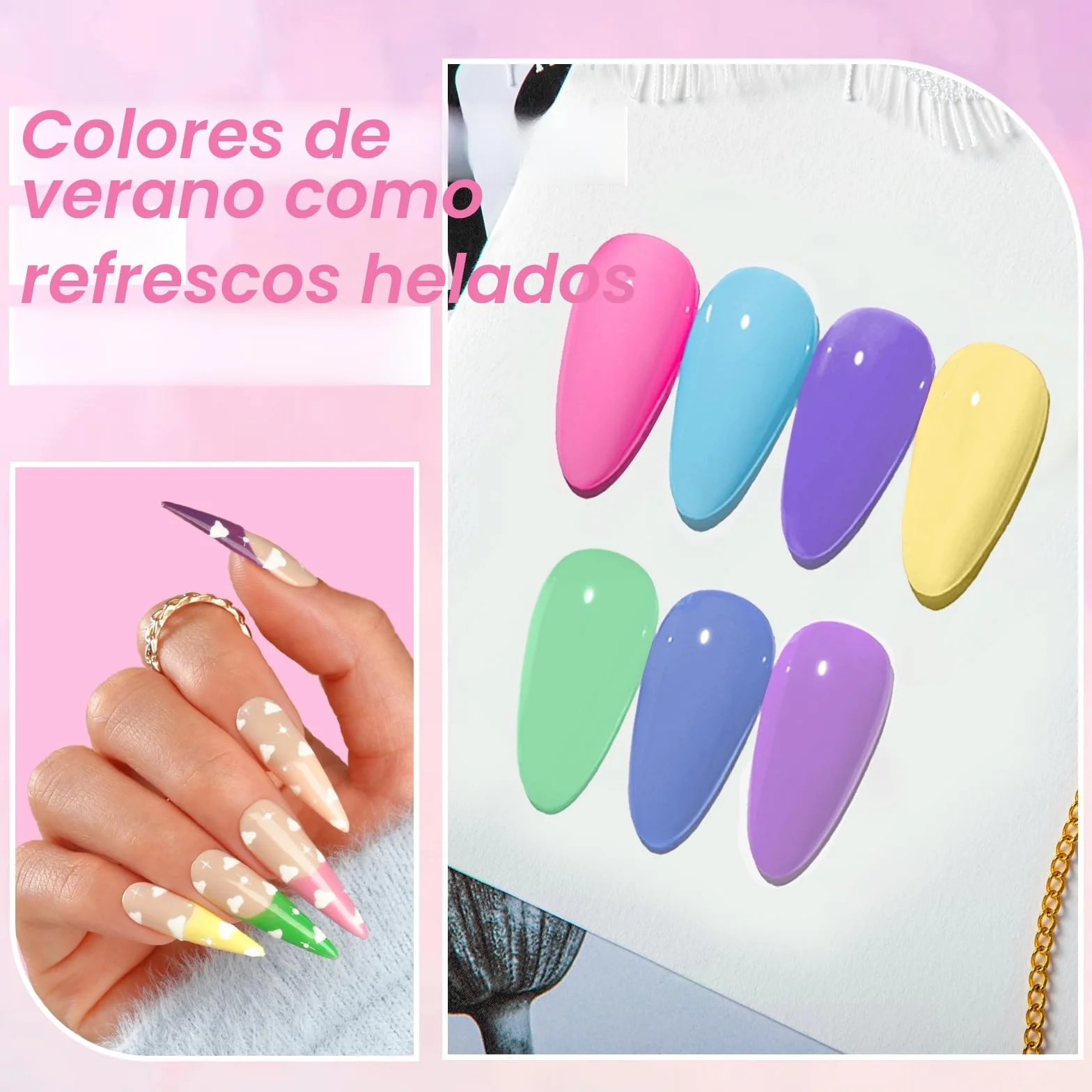 ROSALIND Esmaltes Semipermanentes Pastel 12 Colores Azul Verde Morado Rosa Amarillo Nude Macarrón Uñas UV LED