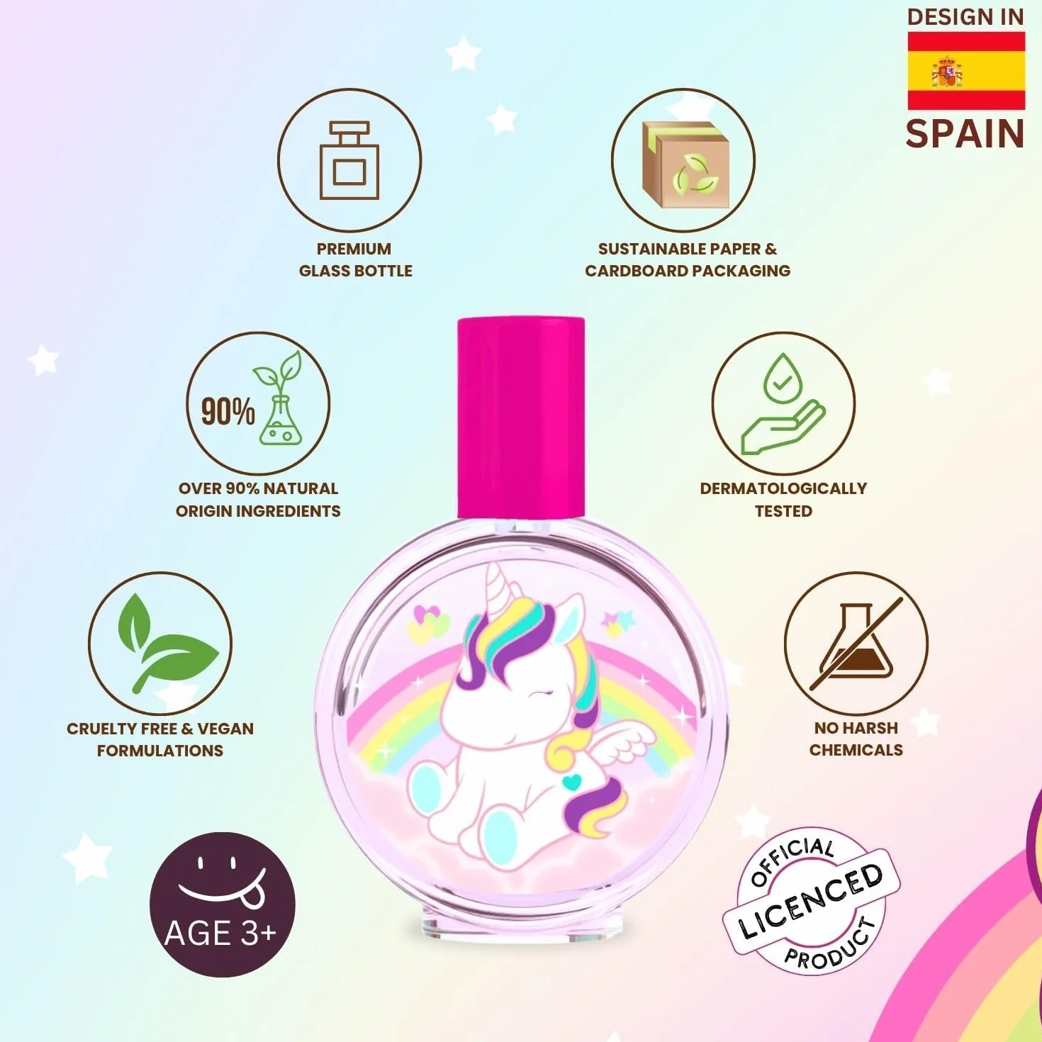 Eau My Unicorn Eau de Toilette 30 ml natural aerosol vegano para niños