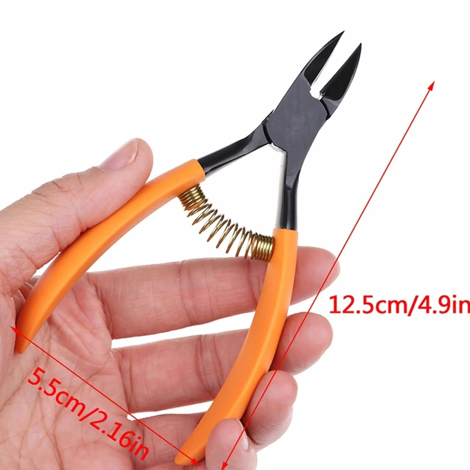 Tijeras Uñas Acero Inoxidable Cuticle Nipper Manicure Nail Art Tool (Schwarz)