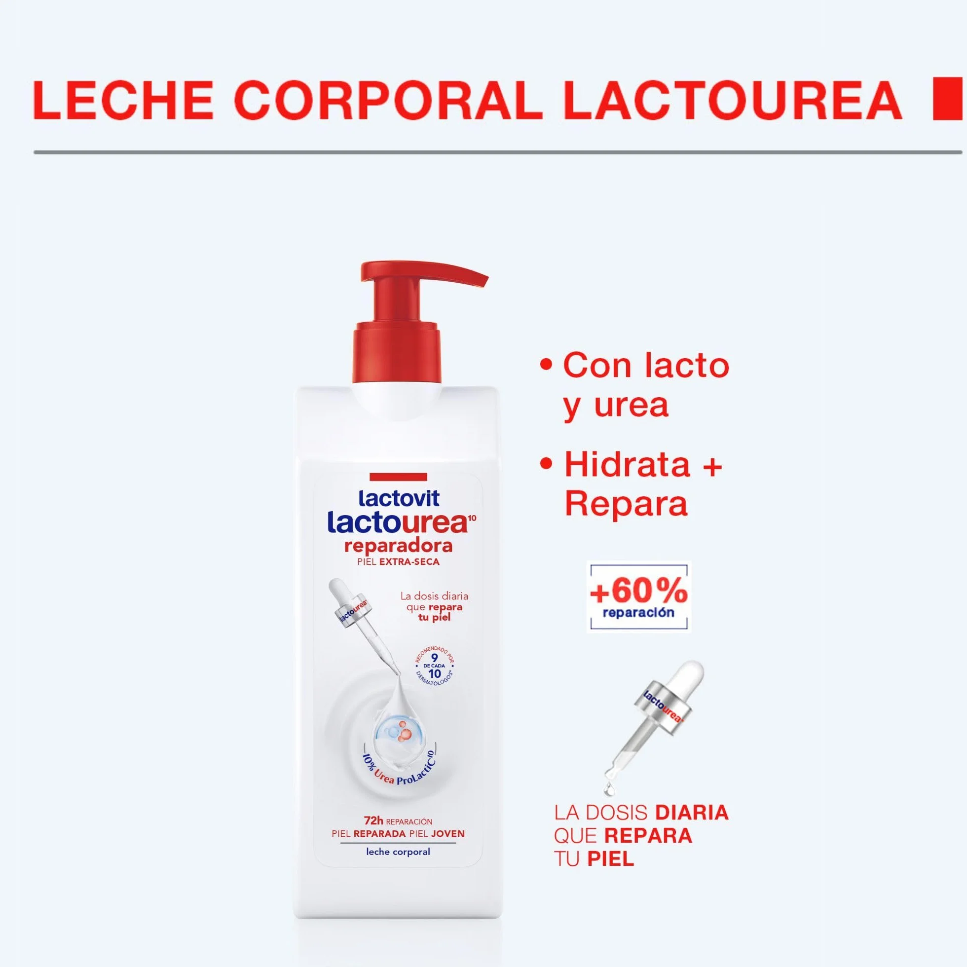 Lactovit Leche Corporal Reparadora Lactourea con Protein Calcium 400 ml