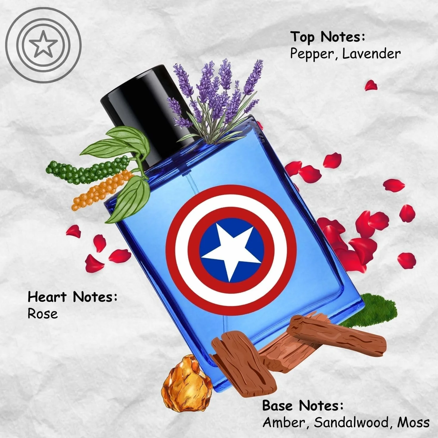 Marvel Captain America Eau de Toilette 100 ml Perfume en aerosol vegano