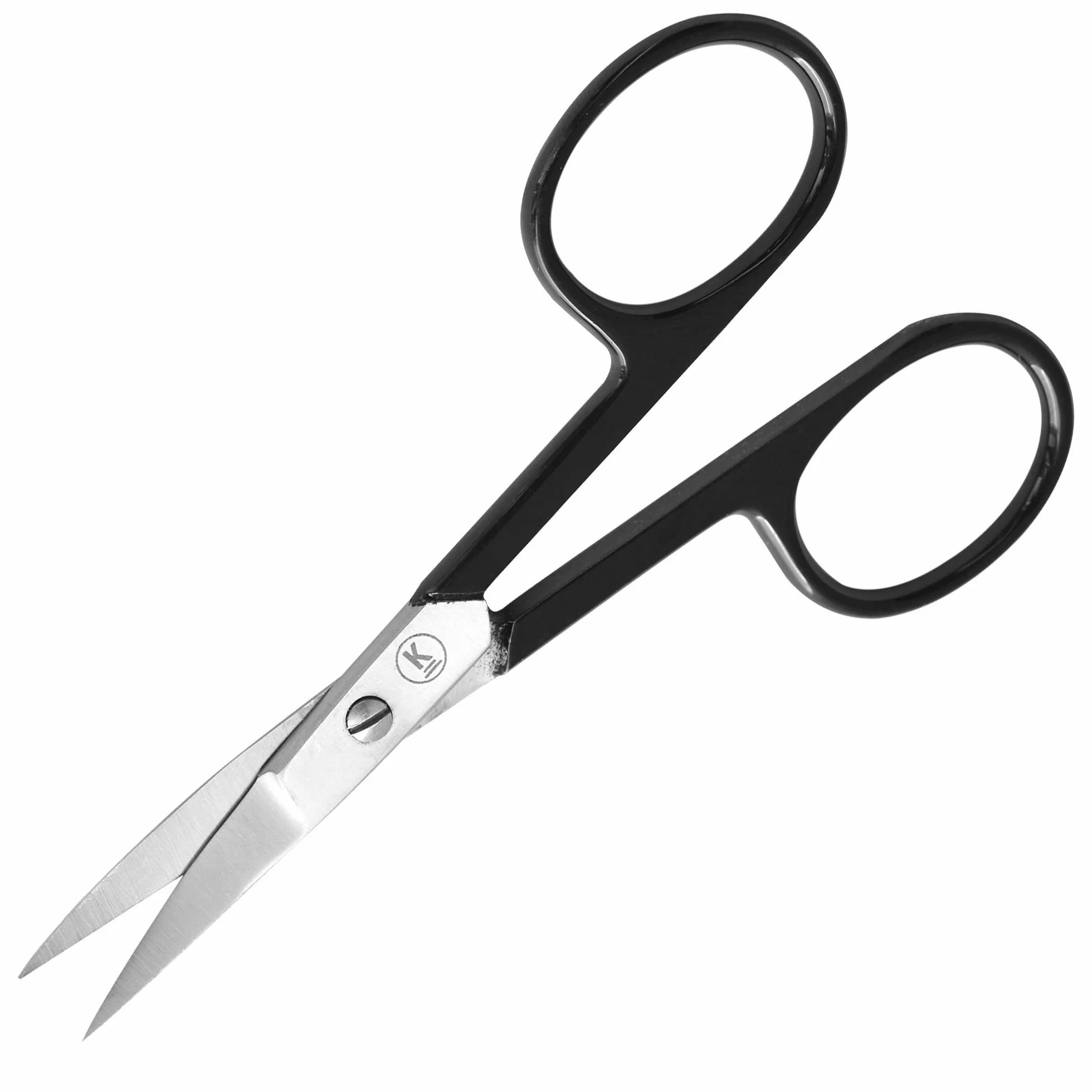 K-Pro Tijera para Uñas y Manicura Profesional Curva Acero Inoxidable Negro