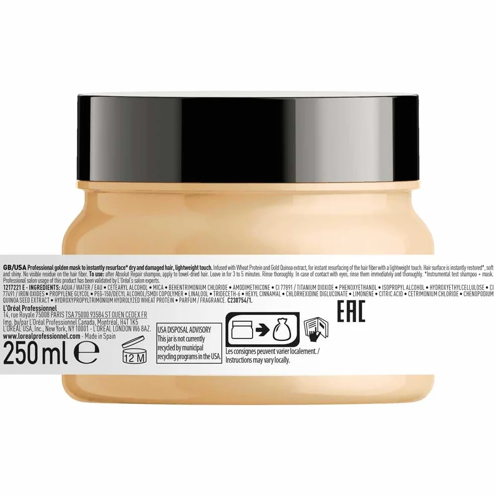 L’Oréal Professionnel Absolut Repair Mascarilla Tratamiento Reconstructor 250ml