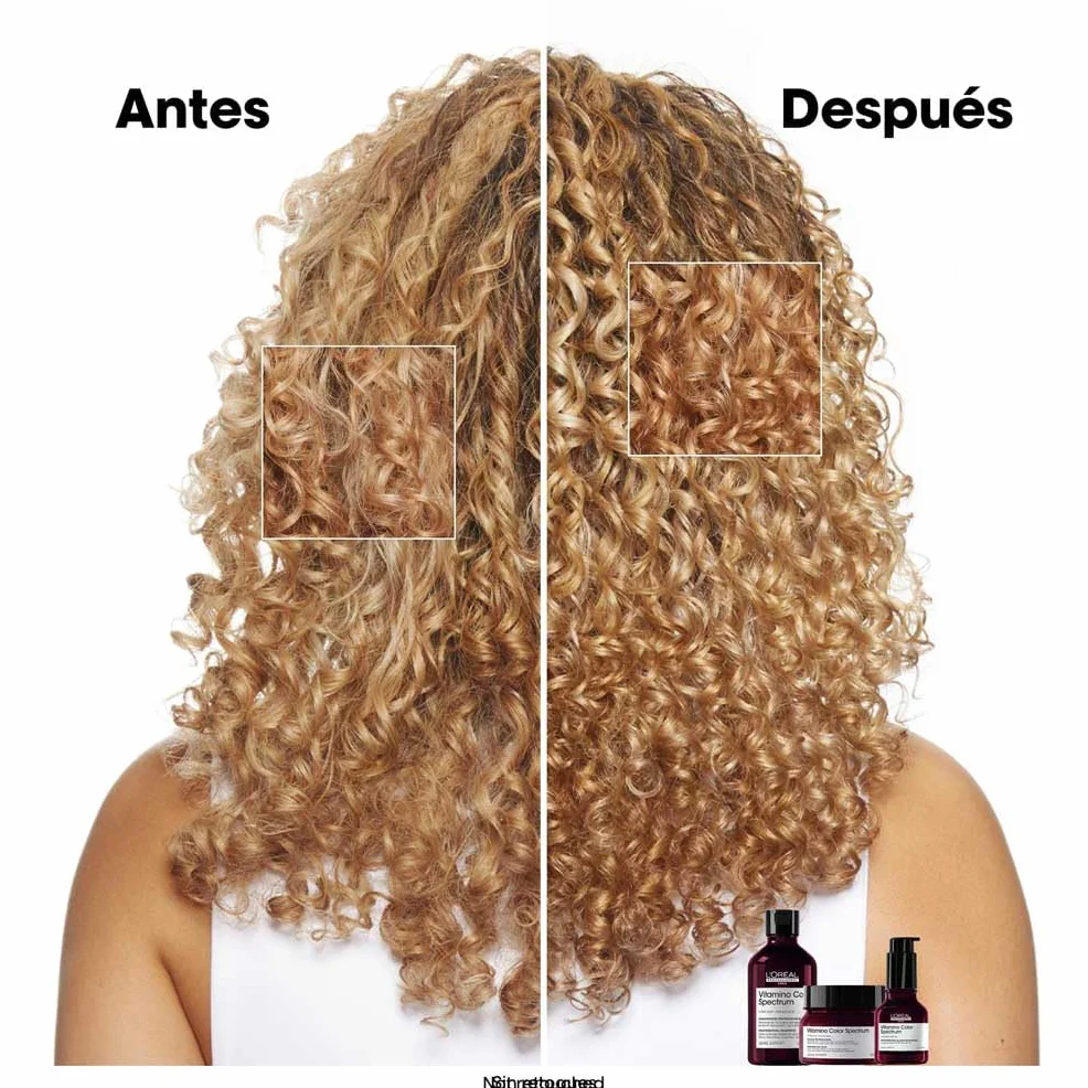 L'Oréal Professionnel Serie Expert Vitamino Color Spectrum Serum Glass Shine, Tratamiento Profesional Anti-frizz con Protección Térmica, Sin Aclarado, Brillo hasta 10 Lavados, Cabello Teñido, 30 ml