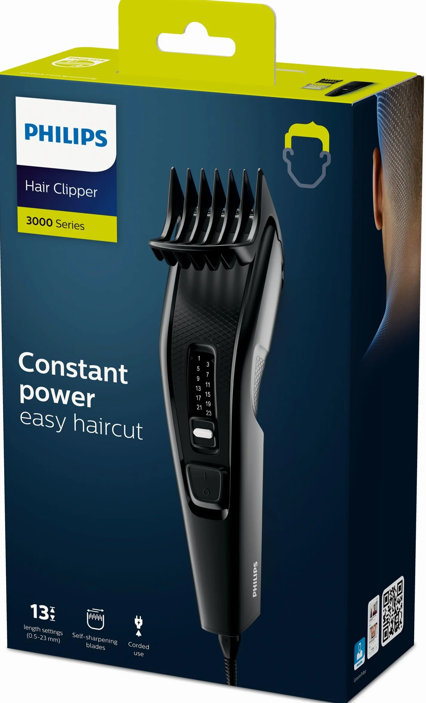 Philips Serie 3000 Cortapelos Trim-n-Flow 13 posiciones