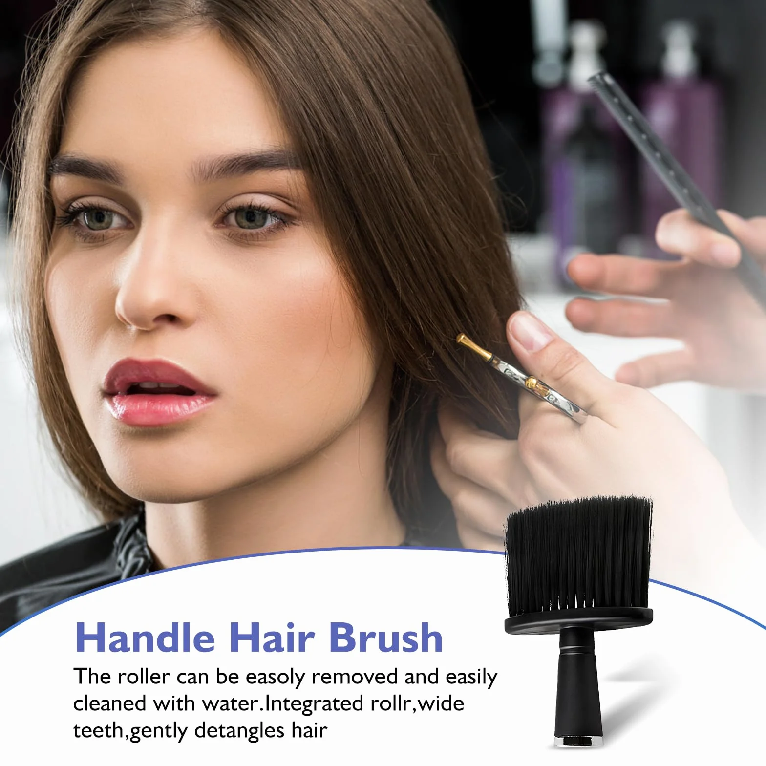 Cepillos De Cuello Para Peluquería Barberia Accesorios 3 Piezas Brocha Para Quitar Pelos