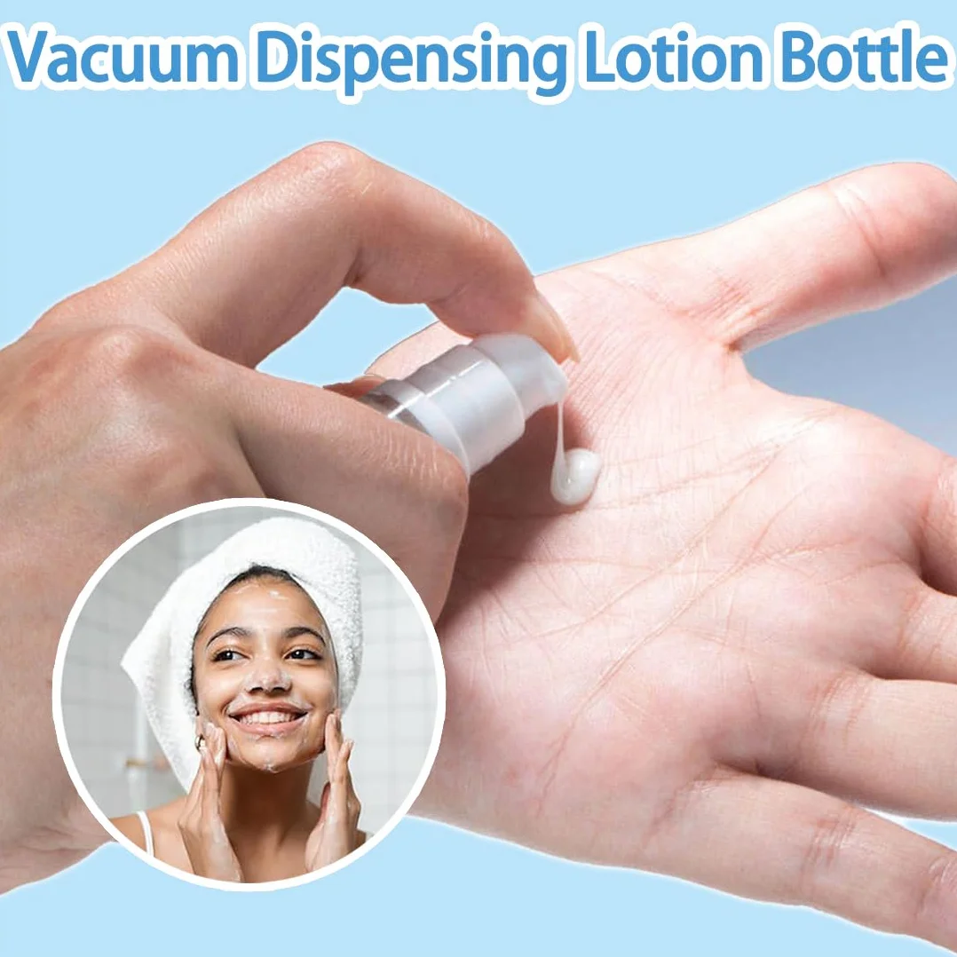 4 Pcs 10ml Bote Airless Dispensador de Bomba, Travel Bottles, Botella Vacía de Viaje, Botella de Presión de Vacío, Contenedor de Bomba de Cosmético, para Loción Crema Facial Crema de Manos