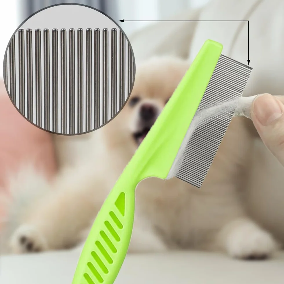 Peine para Piojos de Dientes Finos Doble Cara, 4 Piezas, Eliminar Caspa y Liendres