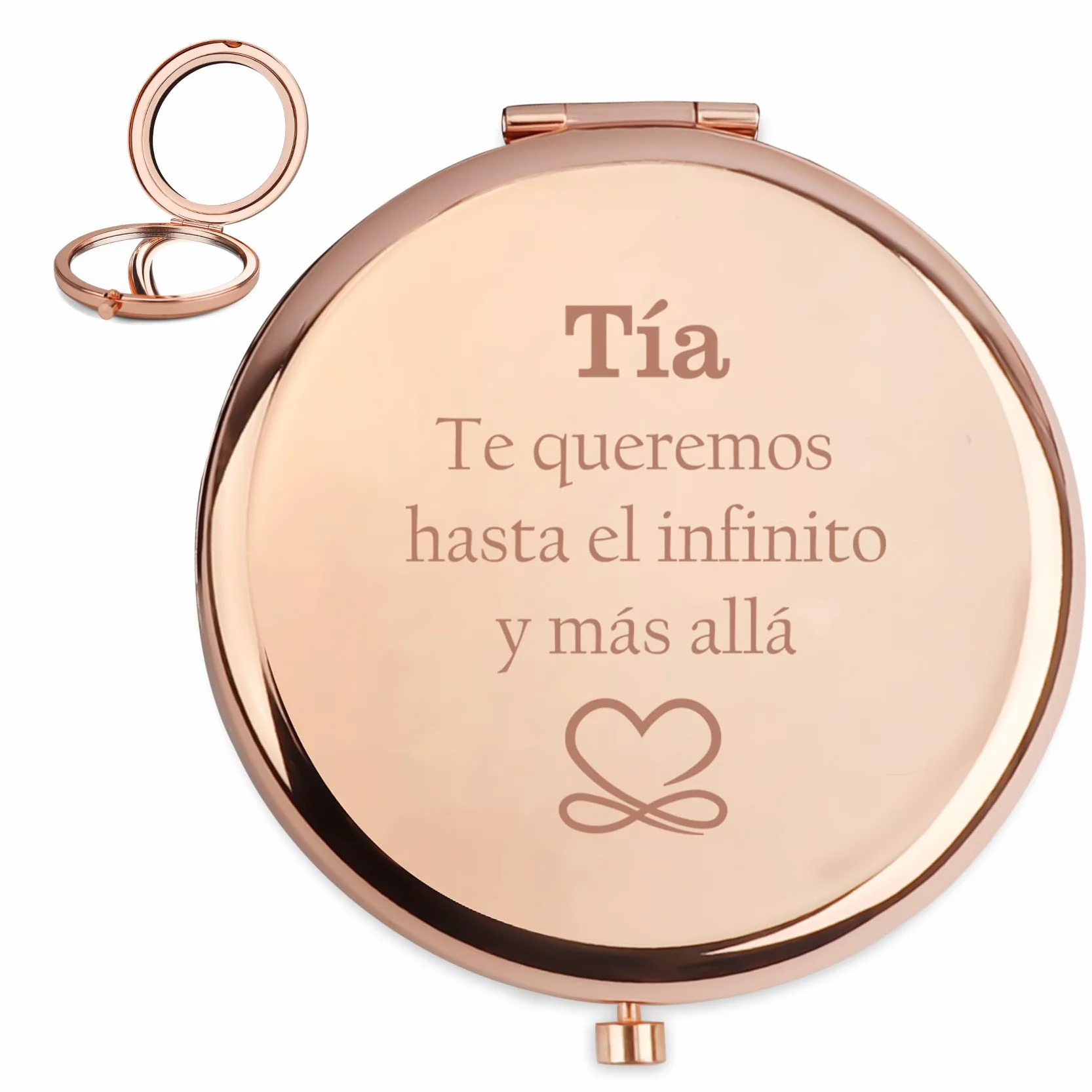 Regalo para Tia Espejo Compacto Cumpleaños Navidad San Valentín