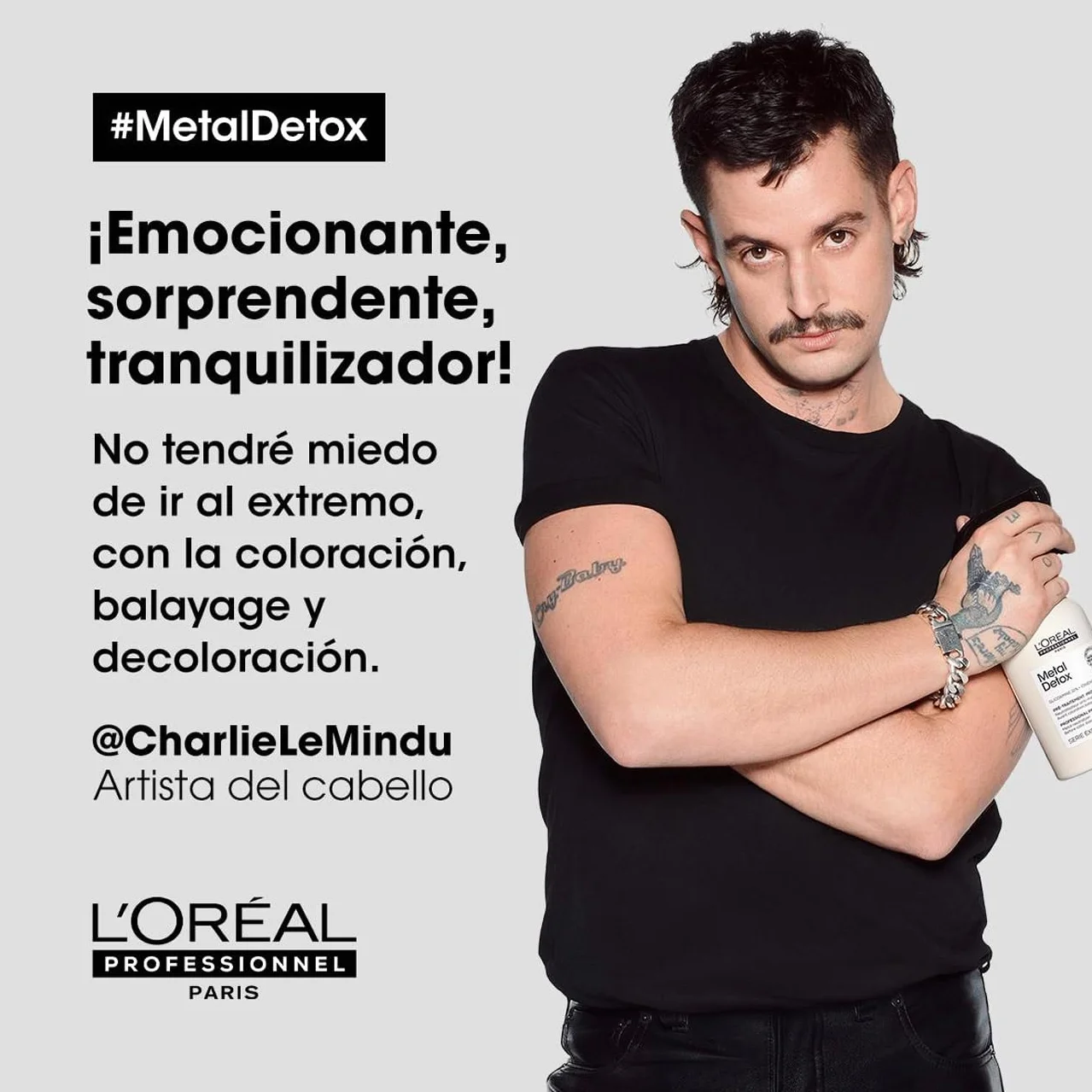 L'Oréal Professionnel Metal Detox Champú Sin Sulfatos 300 ml para Cabello Dañado