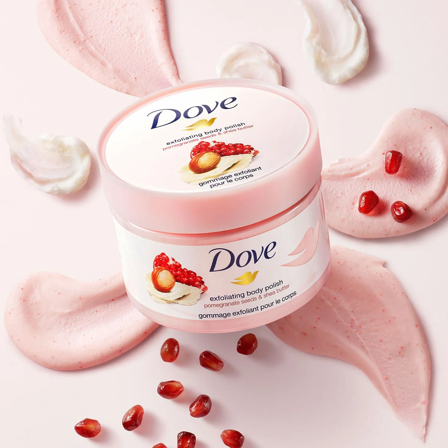 Dove Dusch Peeling 225ml Granatapfel & Sheabutter