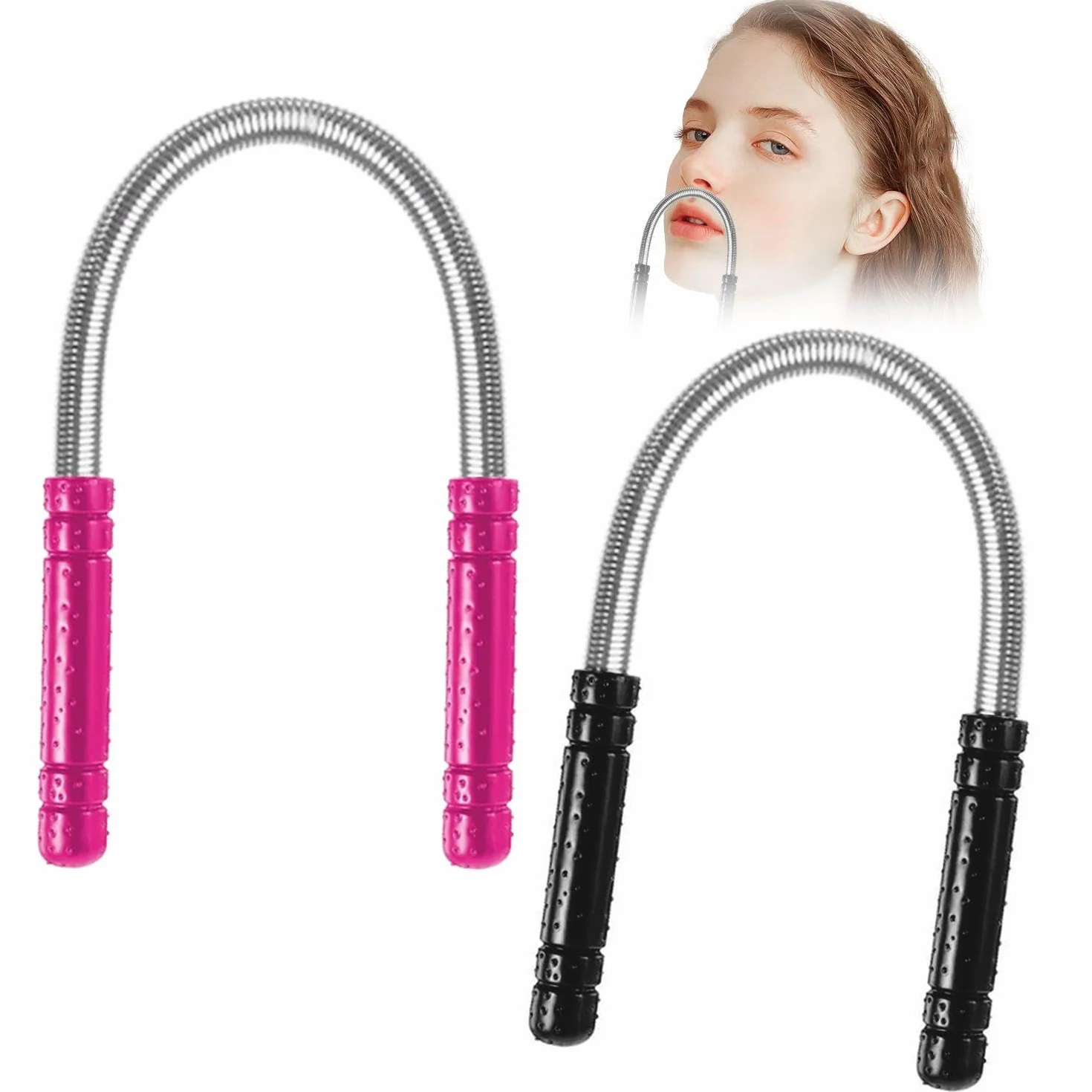 Removedor De Vello Facial De 2 Piezas, Removedor De Vello Facial, Herramienta De Belleza, Dispositivo De Depilación, Removedor De Vello Facial Manual Para Labio Superior, Mejillas Y Cuello