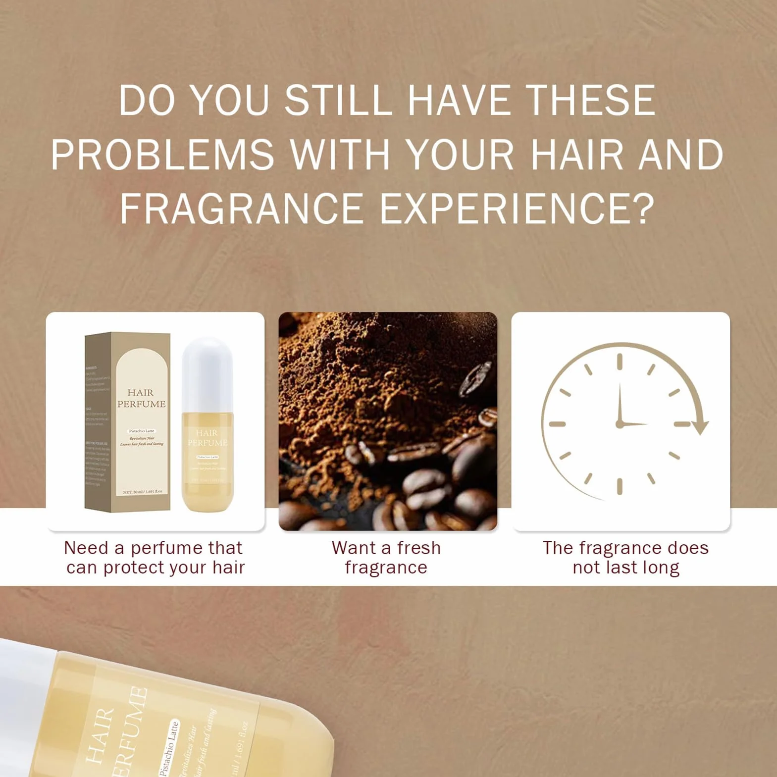 Perfume para el cabello de larga duración 50 ml aerosol para mujer