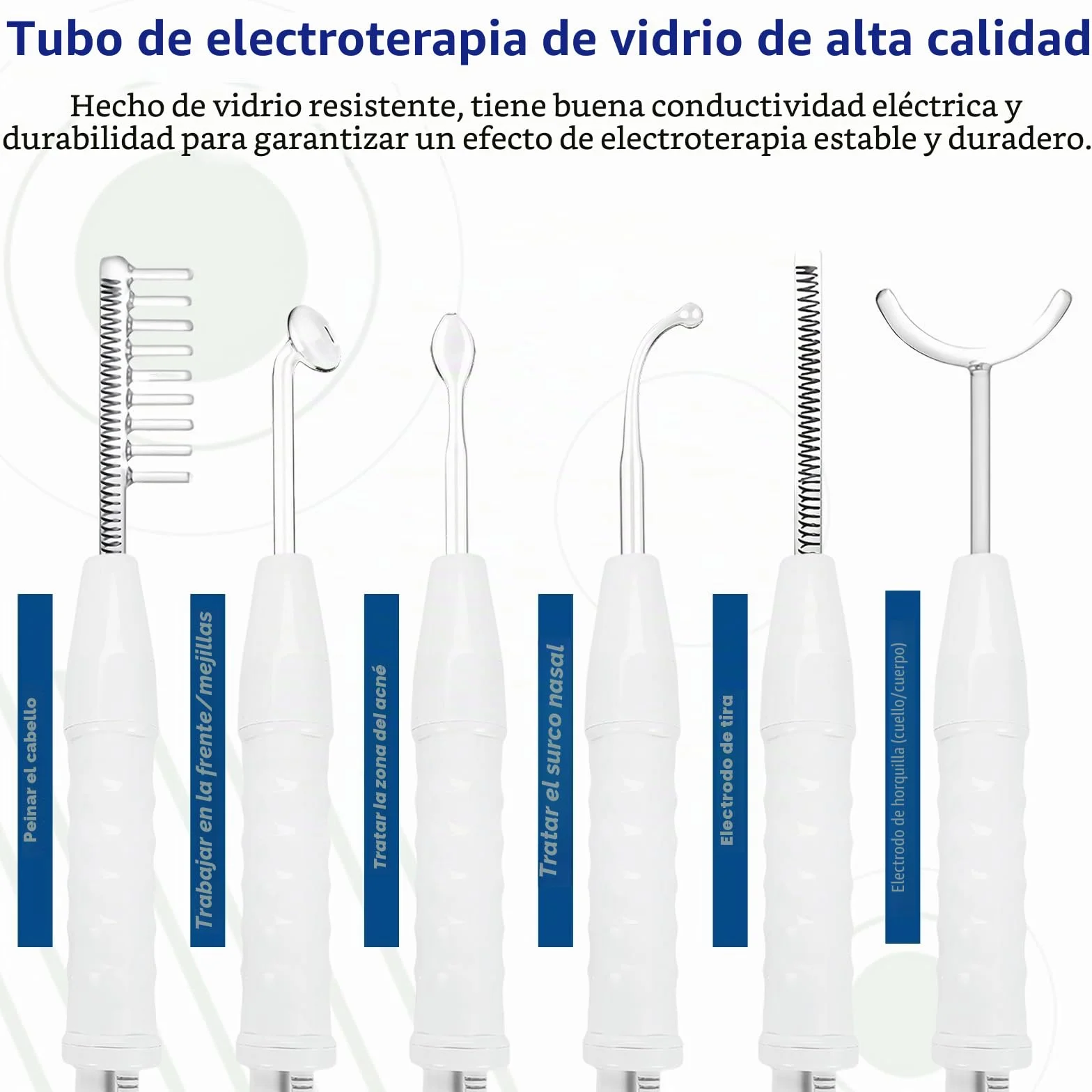Varilla de Alta Frecuencia Portátil con 6 Tubos de Neón, Dispositivo HF