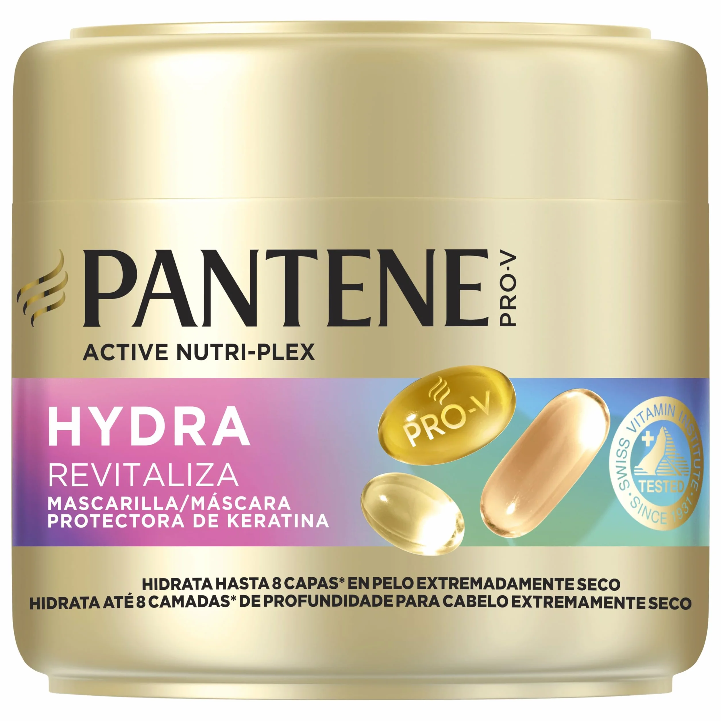 Pantene Pro-V Hydra Revitaliza Mascarilla Protectora de Keratina 300ml Pelo Extremadamente Seco