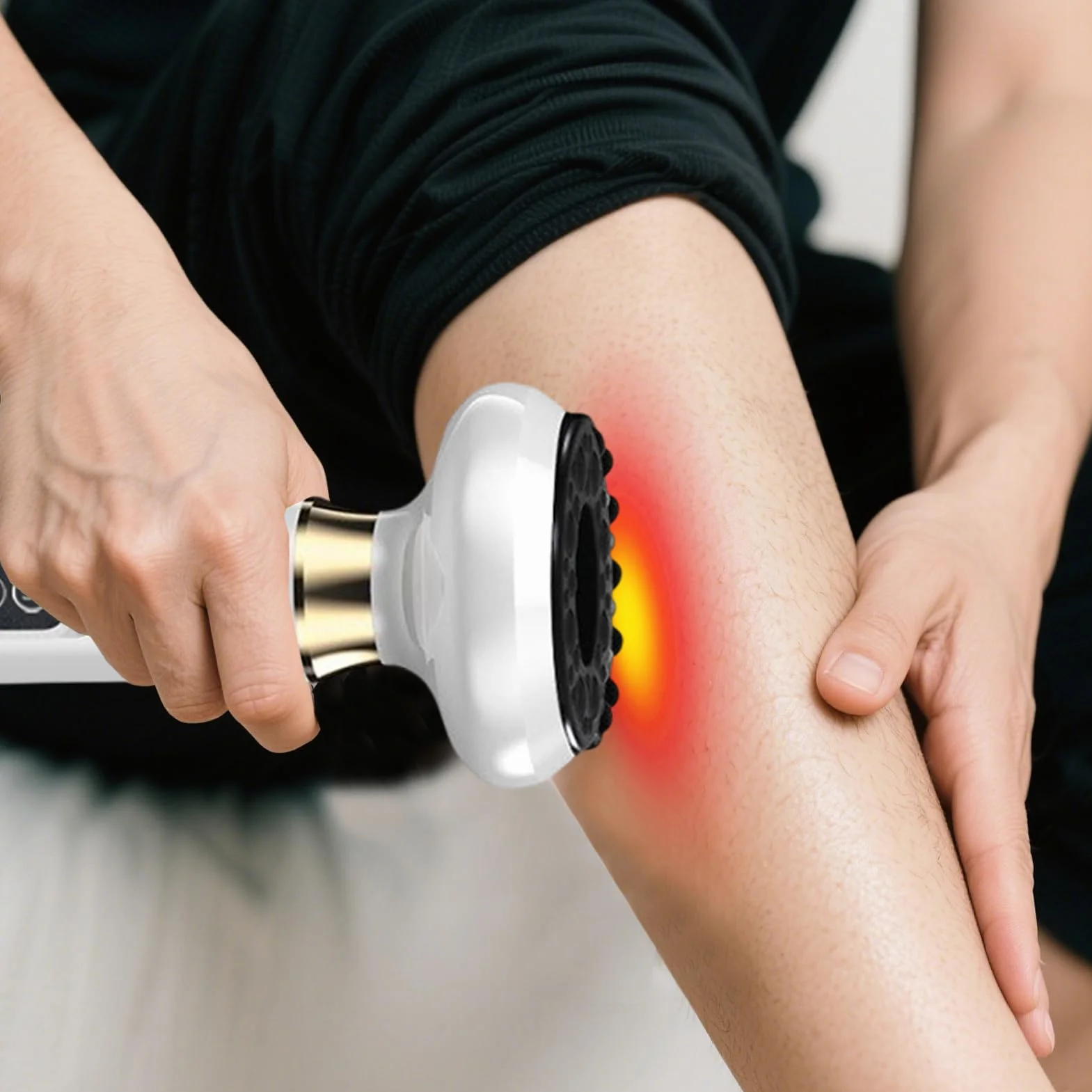 Masajeador Anti Celulitis Impermeable, Rodillo Eléctrico Portátil para Cintura Pierna Brazo Abdomen