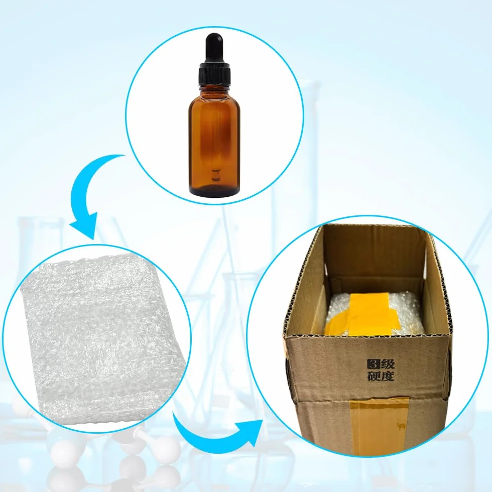 Botella cuentagotas vacía ámbar cristal 100 ml para aceite esencial aromaterapia