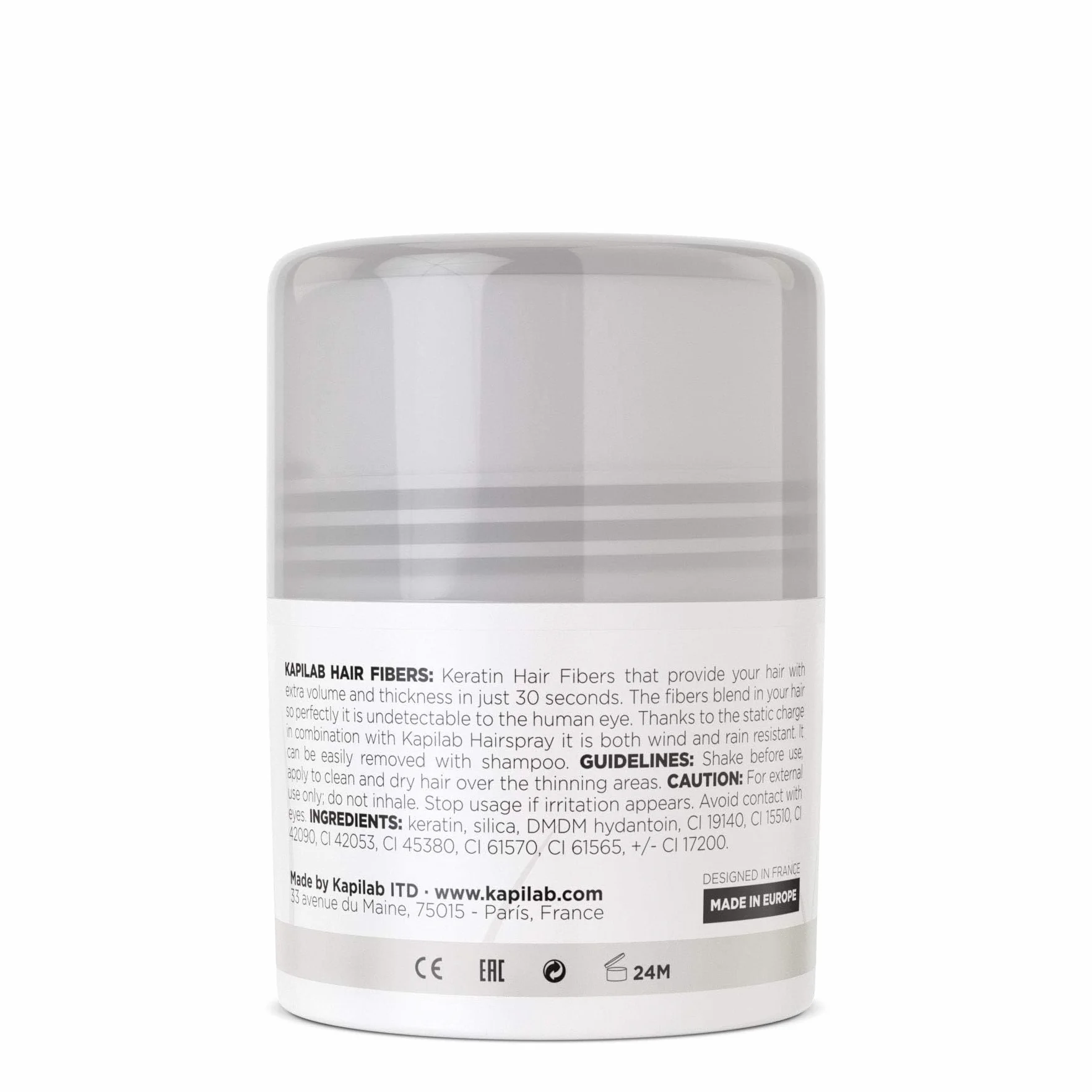 Fibras Capilares Castaño Oscuro 5gr - Microfibras de Queratina para Hombres y Mujeres