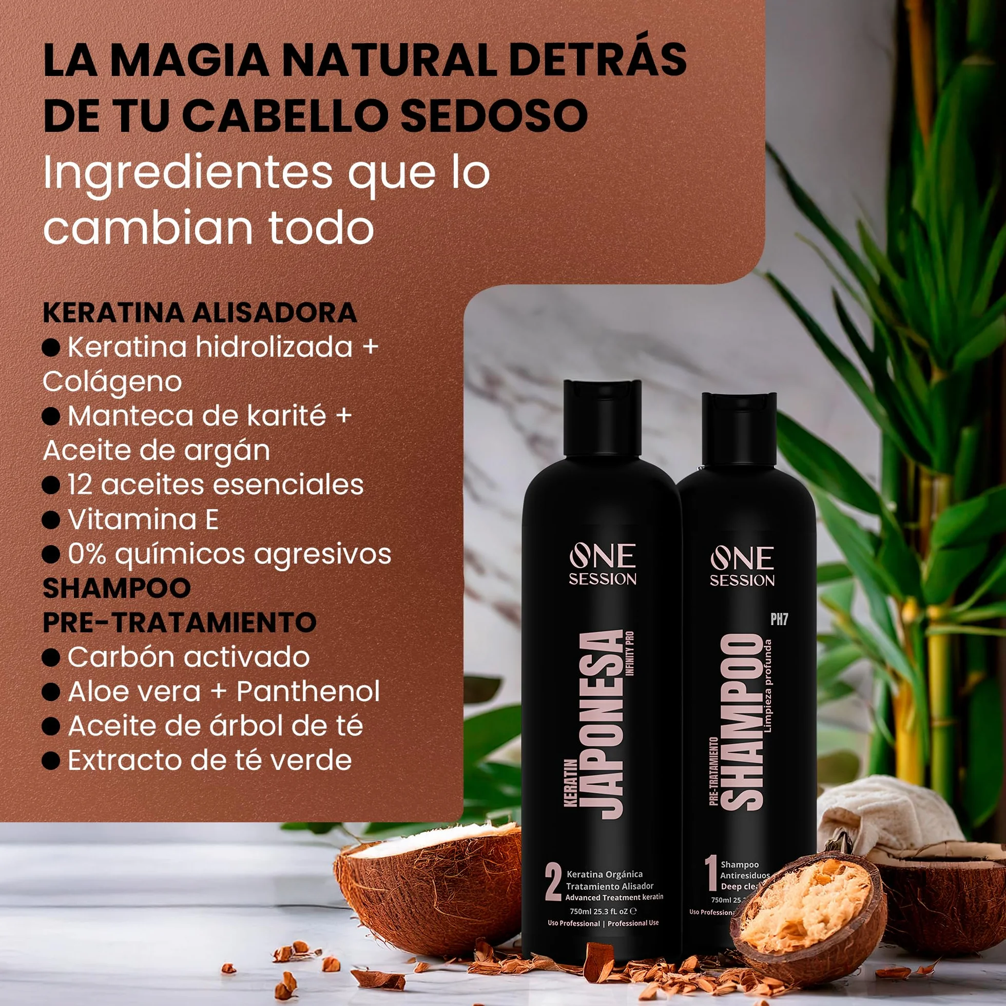Keratina Japonesa sin Formol 250ml Alisado Profesional Orgánico