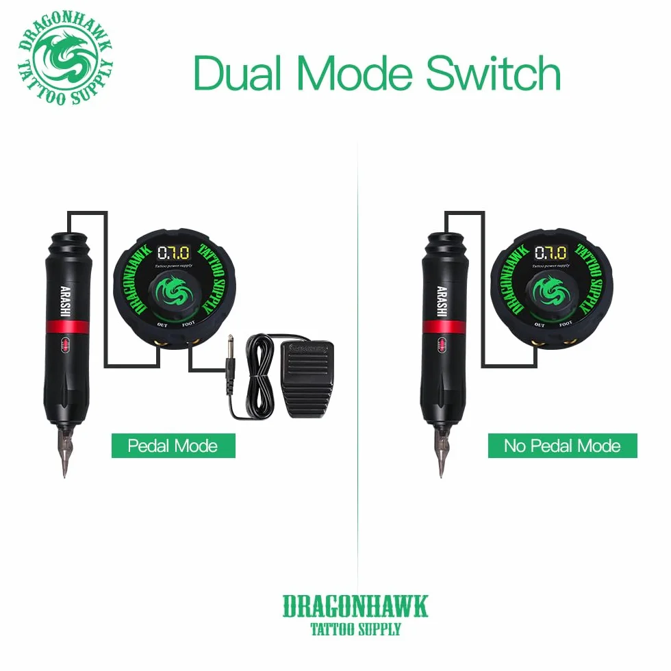 Dragonhawk P087 - Fuente de alimentación para máquina de tatuaje