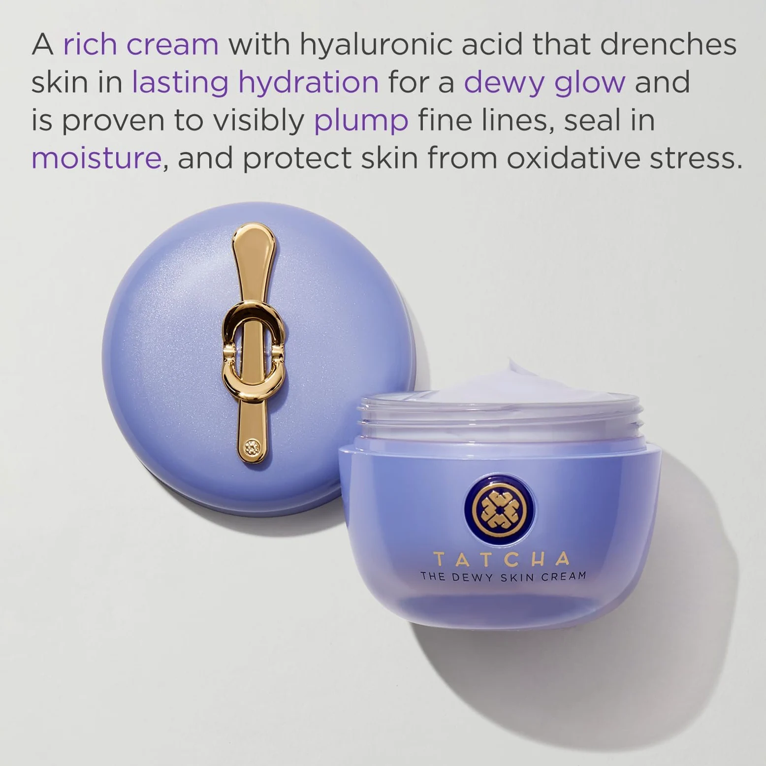 Tatcha The Dewy Skin Cream | Rich Cream to Hydrate, Plump and Protect Dry and Combo Skin | 50 ml / 1.7 oz