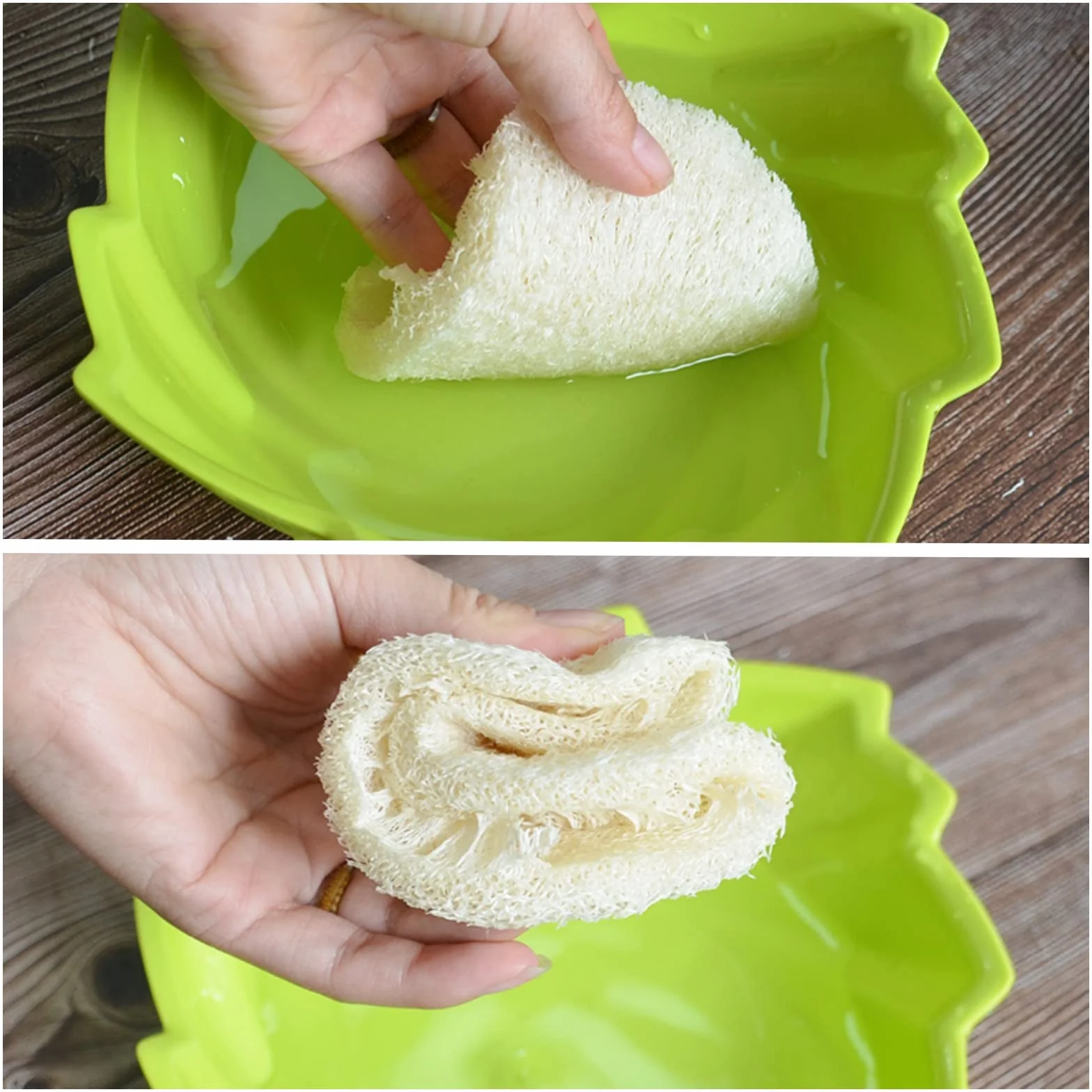 Paquete de 50 esponjas naturales de lufa, multiusos, antiarañazos para limpiar cocina, baño y hogar