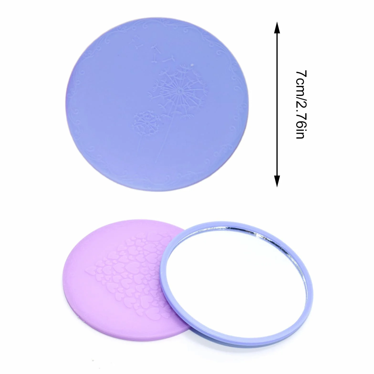 Mini Espejo de Bolsillo Redondo Portátil 30 Piezas para Bolsos y Viaje