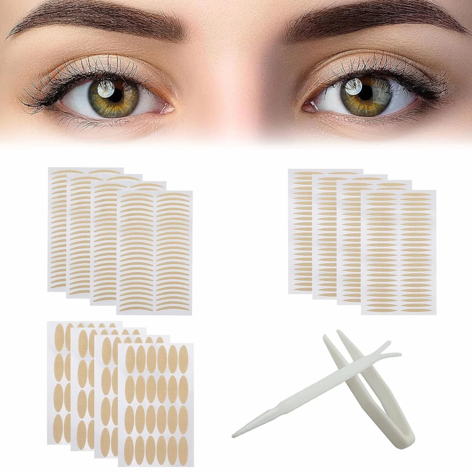 TUKNON Cinta para Párpados Dobles, Pegatinas de Párpados Caídos, Eyelid Tape (480 Piezas)
