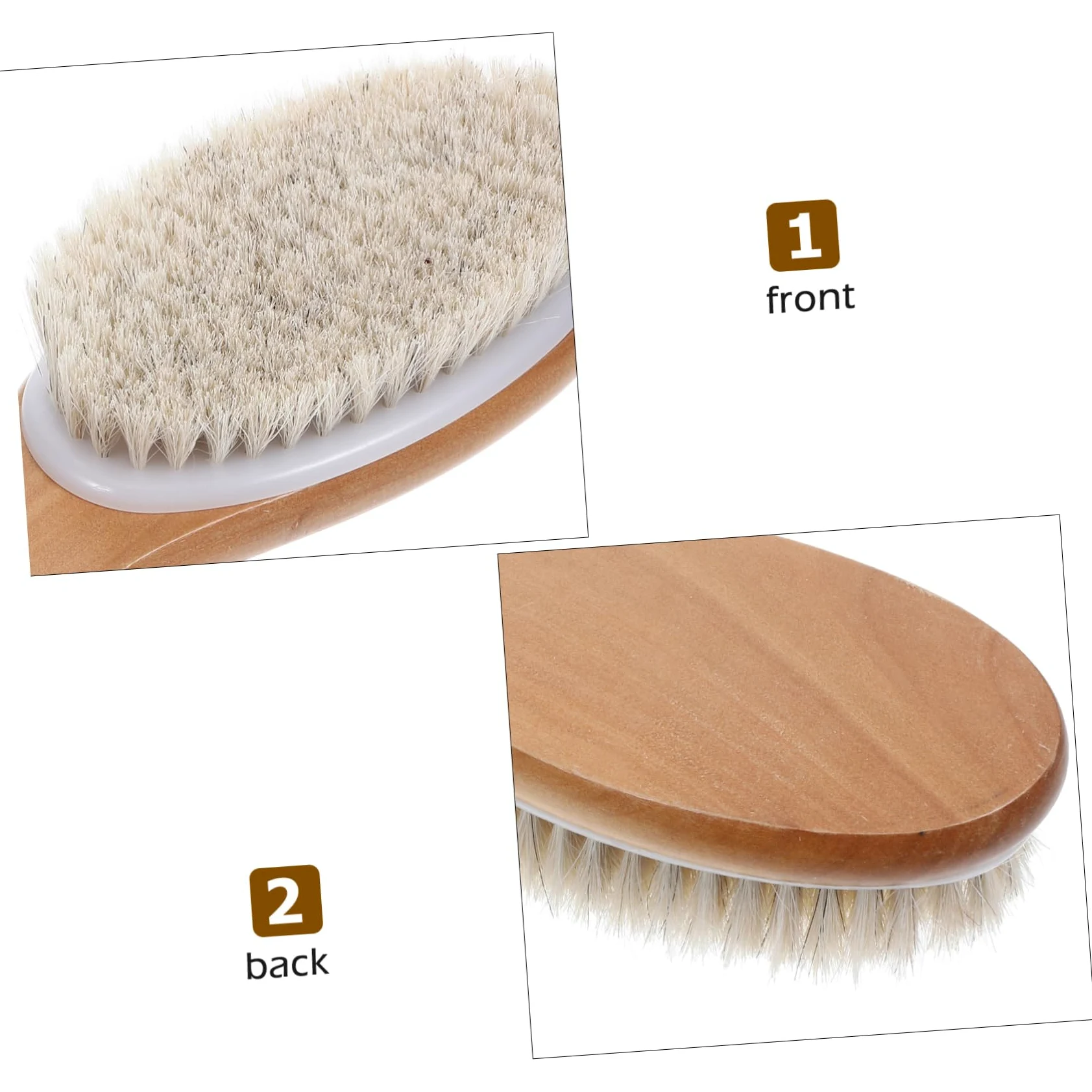 Didiseaon 5 Piezas Cepillo de baño de cerdas suaves de crin herramienta de baño corporal cepillo exfoliante de espalda cepillo de baño corporal depurador de de baño cepillo de espalda