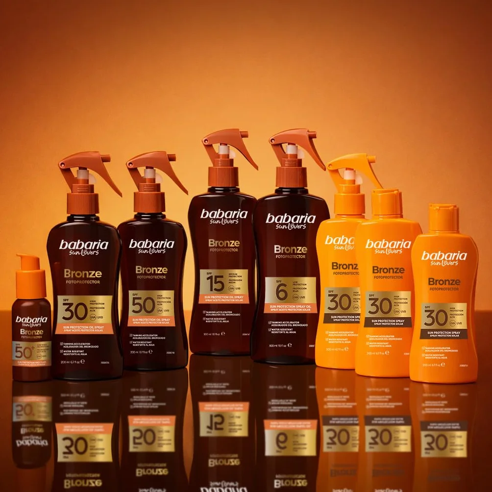 Babaria Gelatina Bronceadora Zanahoria SPF15 300 ml Acelerador Bronceado Protección Media