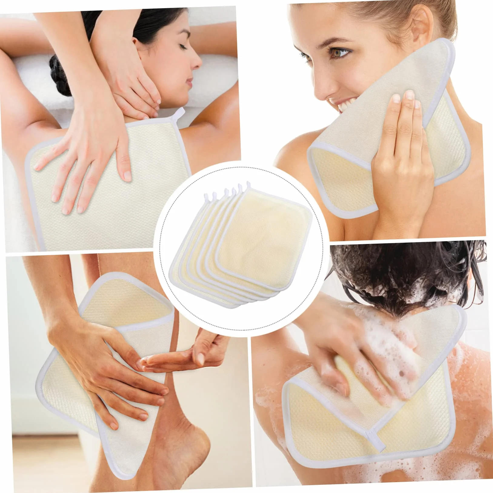 48 piezas de toallas de baño, esponja de limpieza, toallas de spa for el cuerpo, esponja de lavado corporal, esponja de ducha, toalla de lavado de cara, toalla de fregado de espalda, cepillo de ducha,