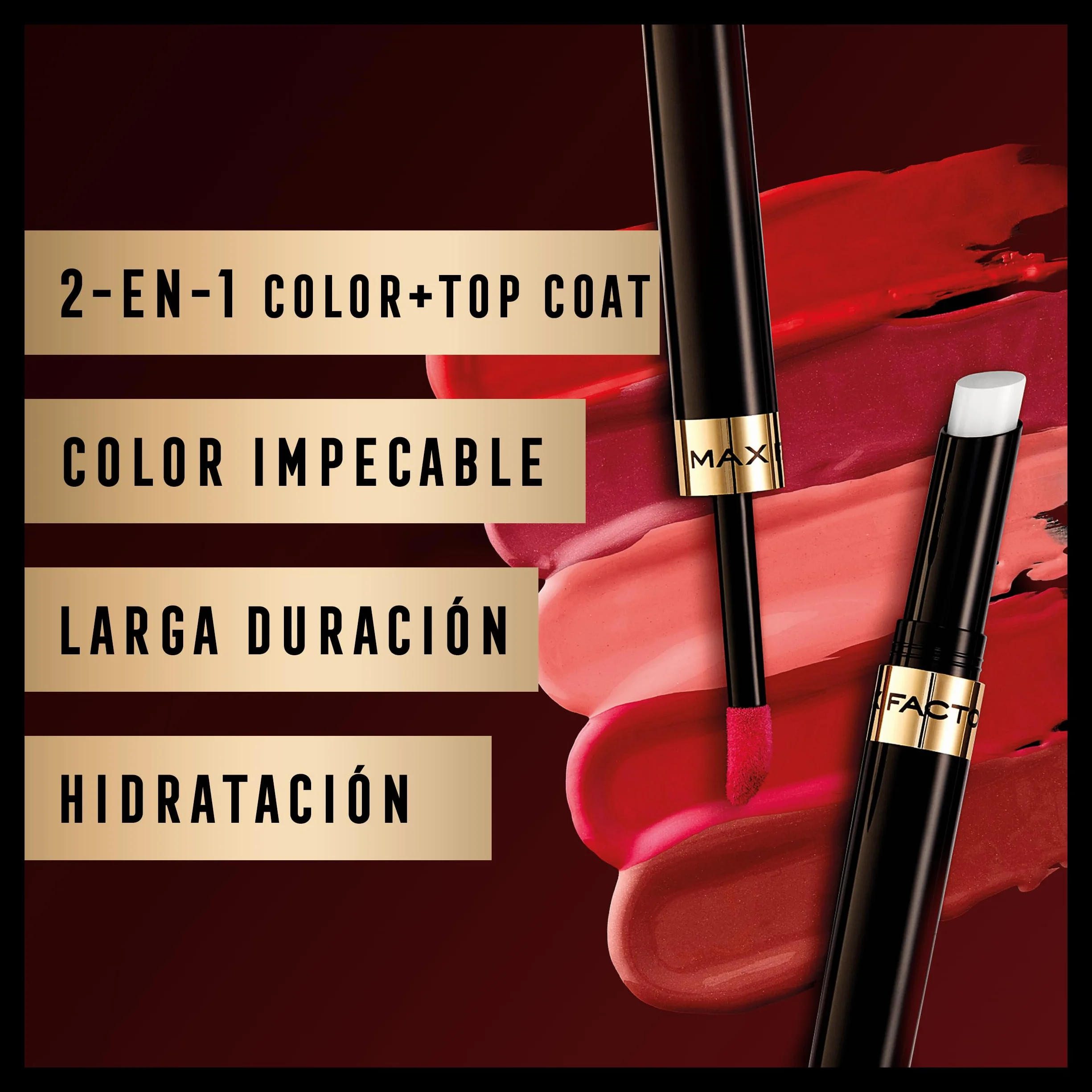 Max Factor LipFinity Lip Colour Lipstick Pintalabios Tono 330 Essential Burgundy 2.3ml 1.9g