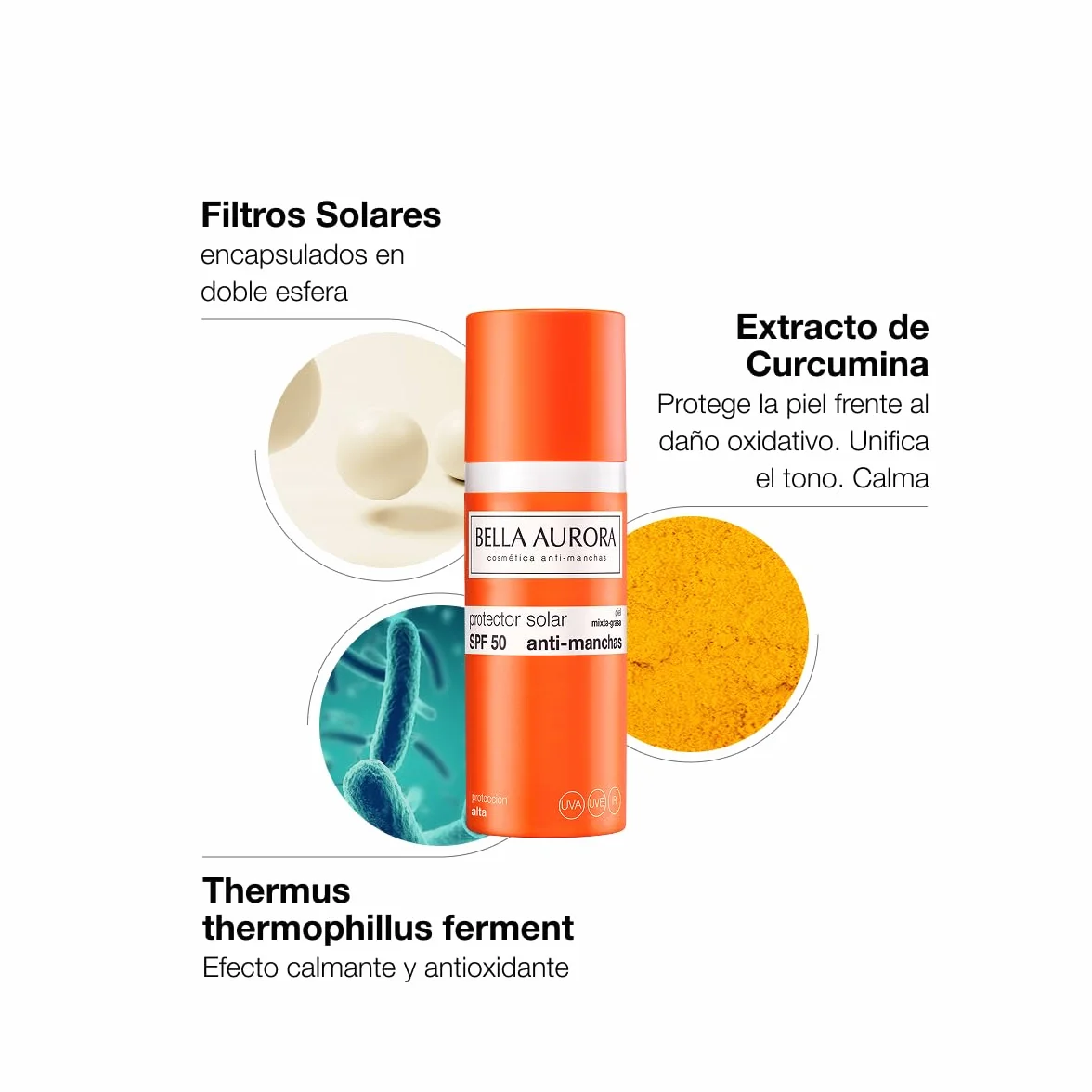 Bella Aurora Protector Solar Facial Antimanchas SPF 50+ 50 ml