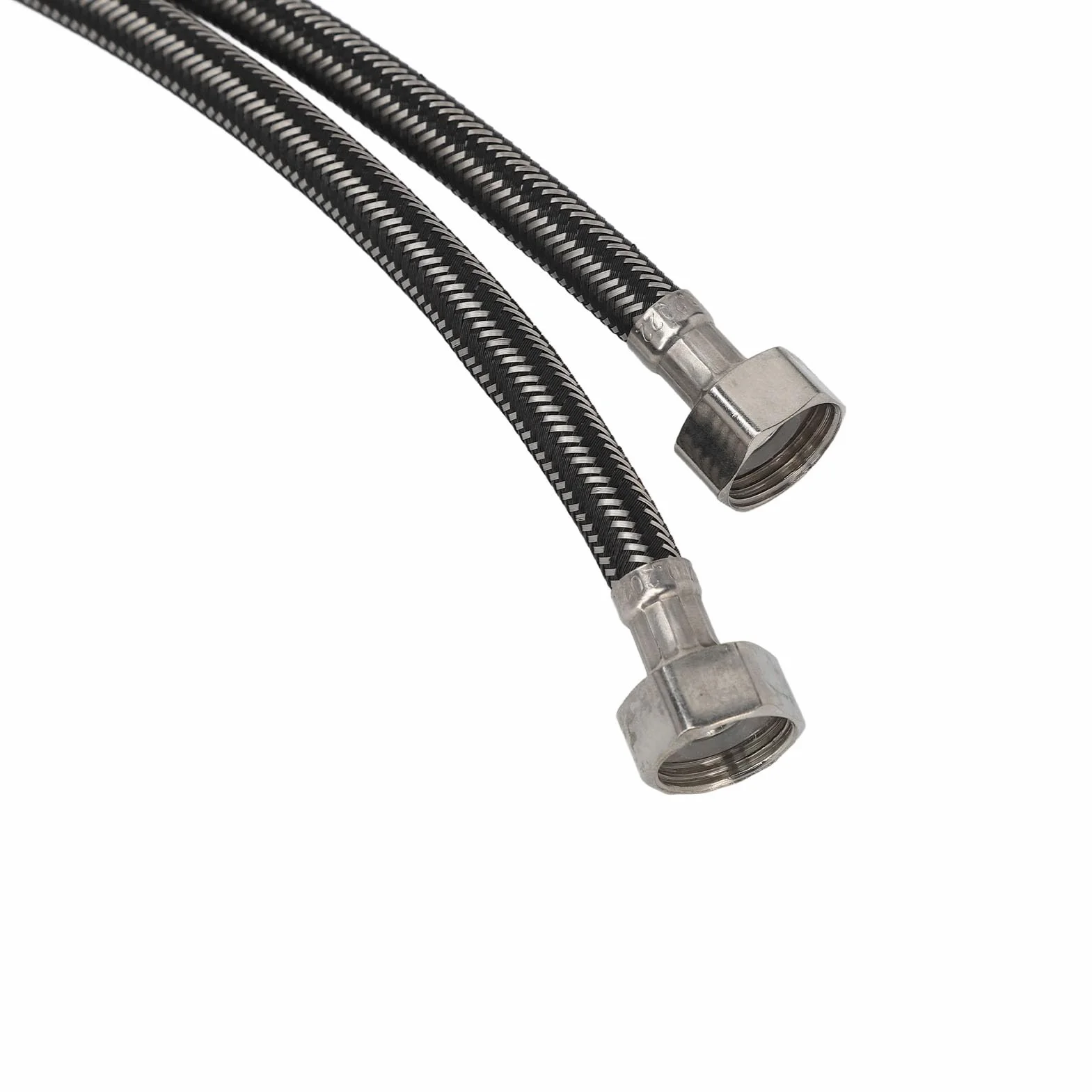 Grifo Mezclador para Lavabo de Champú de Salón, Aleación de Zinc, Frío y Caliente, Tubo de 70 cm