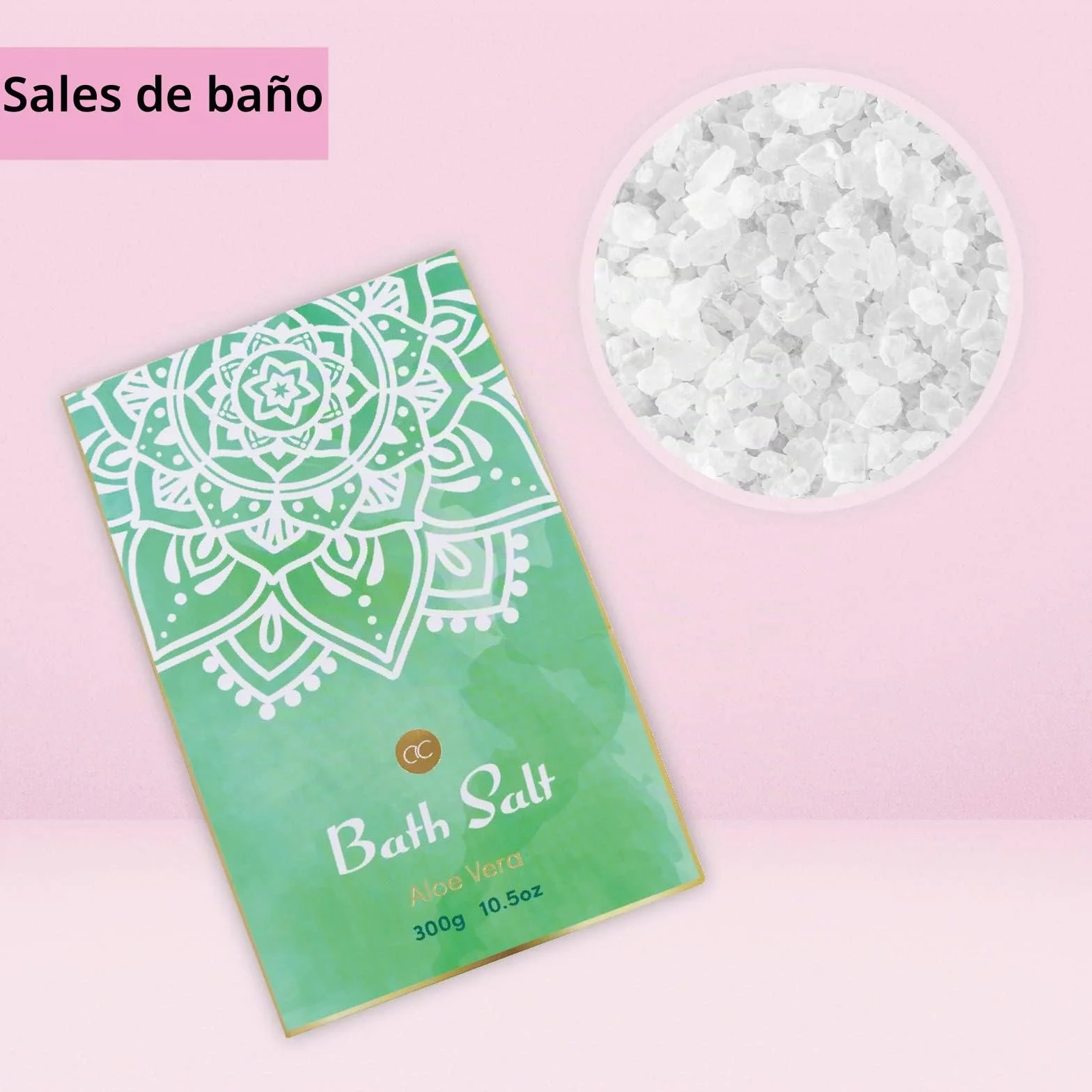 Set de ducha ALOE VERA para mujer en cesta de madera 6 piezas con gel, baño de burbujas, sal de baño y loción corporal