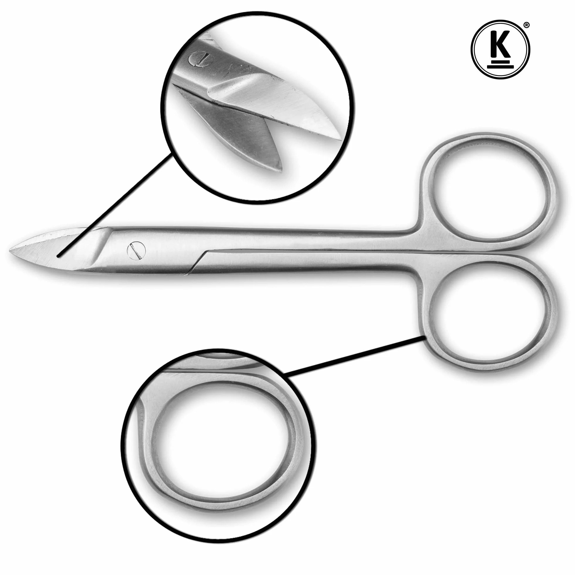K-Pro Tijeras para uñas afiladas gruesas y duras