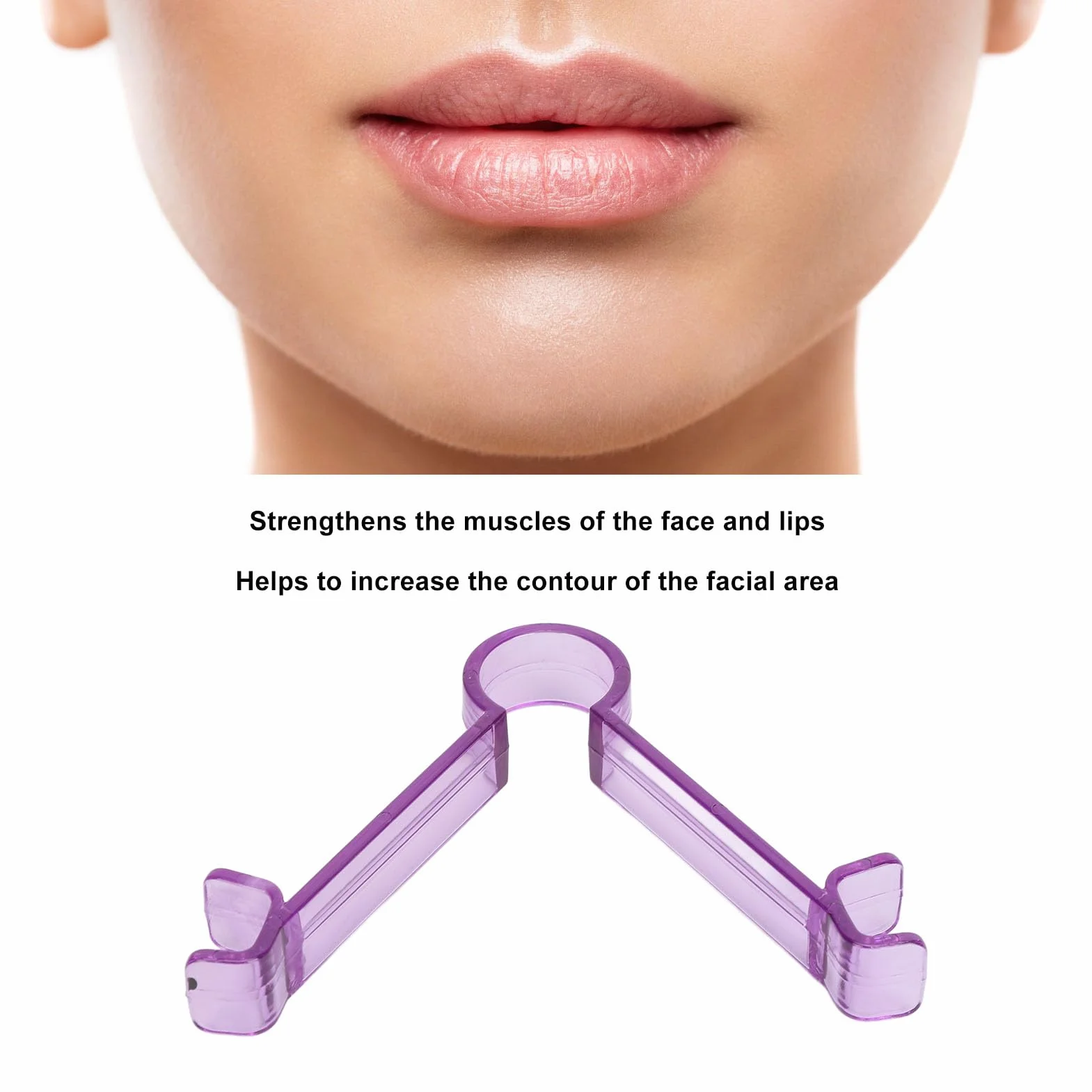 Dispositivo Potenciador de Labios Ejercitador Plumpers de Labios (PURPLE)