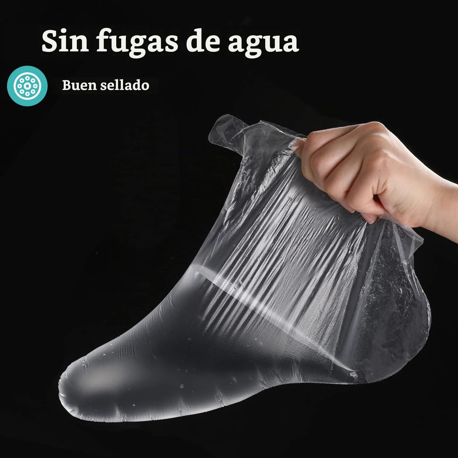 Calcetines Desechables de Plástico para Pedicura, Tratamiento de Cera de Parafina, Baño de Cera