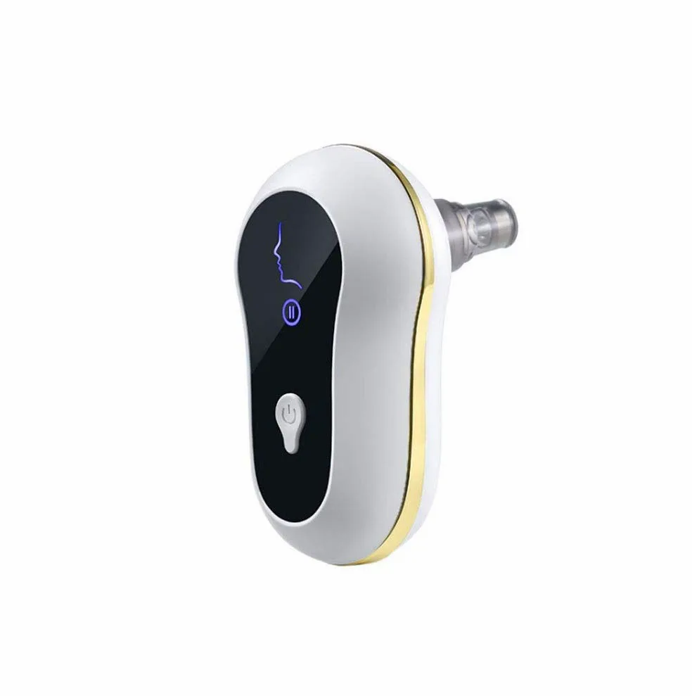 Removedor de cabezal Blackhead Poro Vacuum - Herramienta de succión del limpiador de poro facial recargable USB con la pantalla de succión LED 5 sondas de succión reemplazables para toda la piel