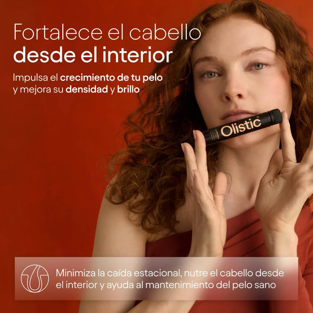 Olistic Complemento Alimenticio Anticaída de Cabello 28 Ampollas Vegano Sin Gluten